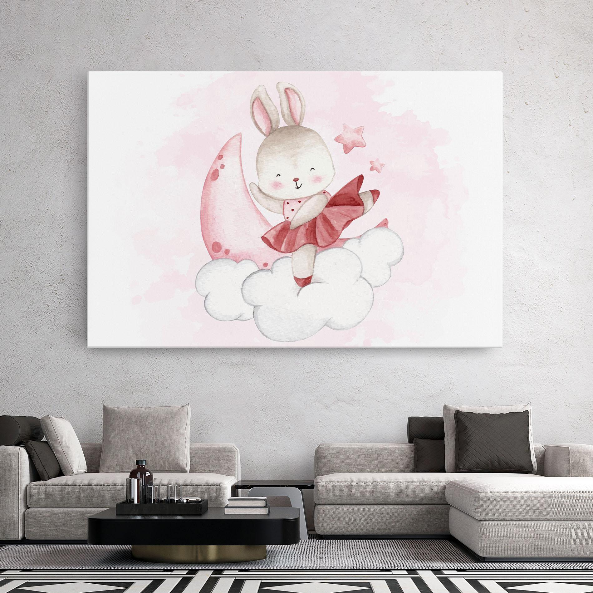 Leinwandbild Ballerina Rabbit mockup 2