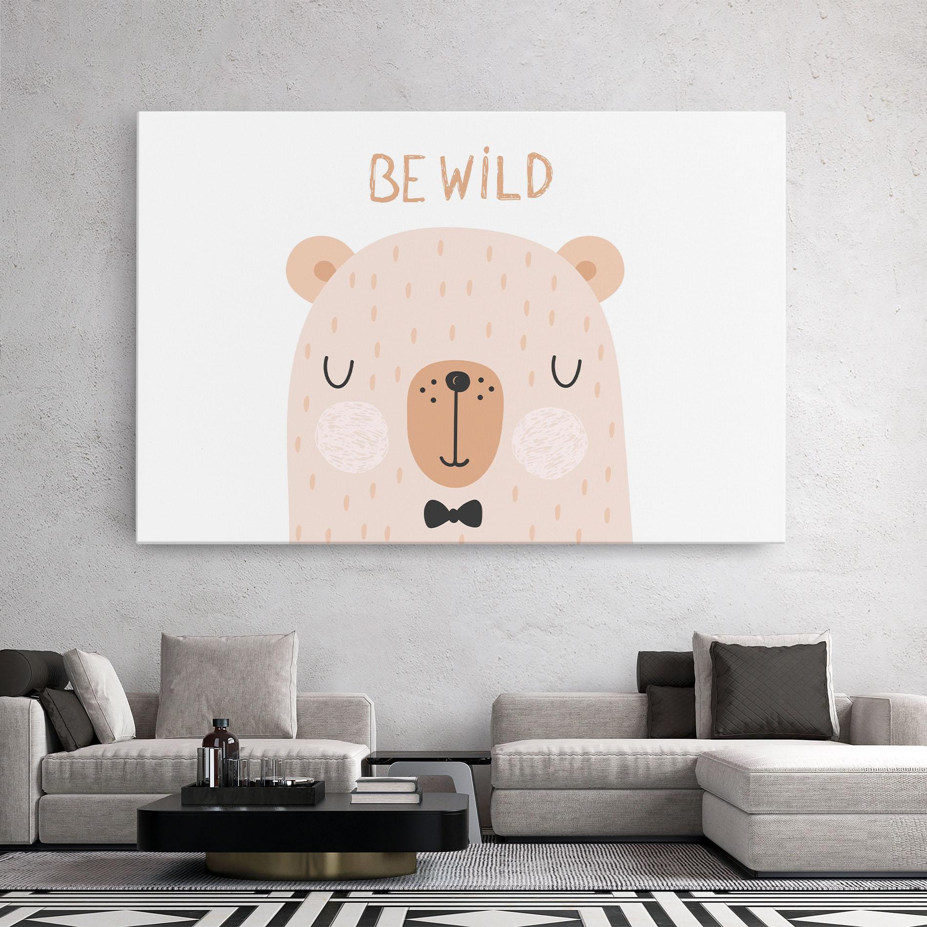 Leinwandbild Bear Be Wild mockup 2