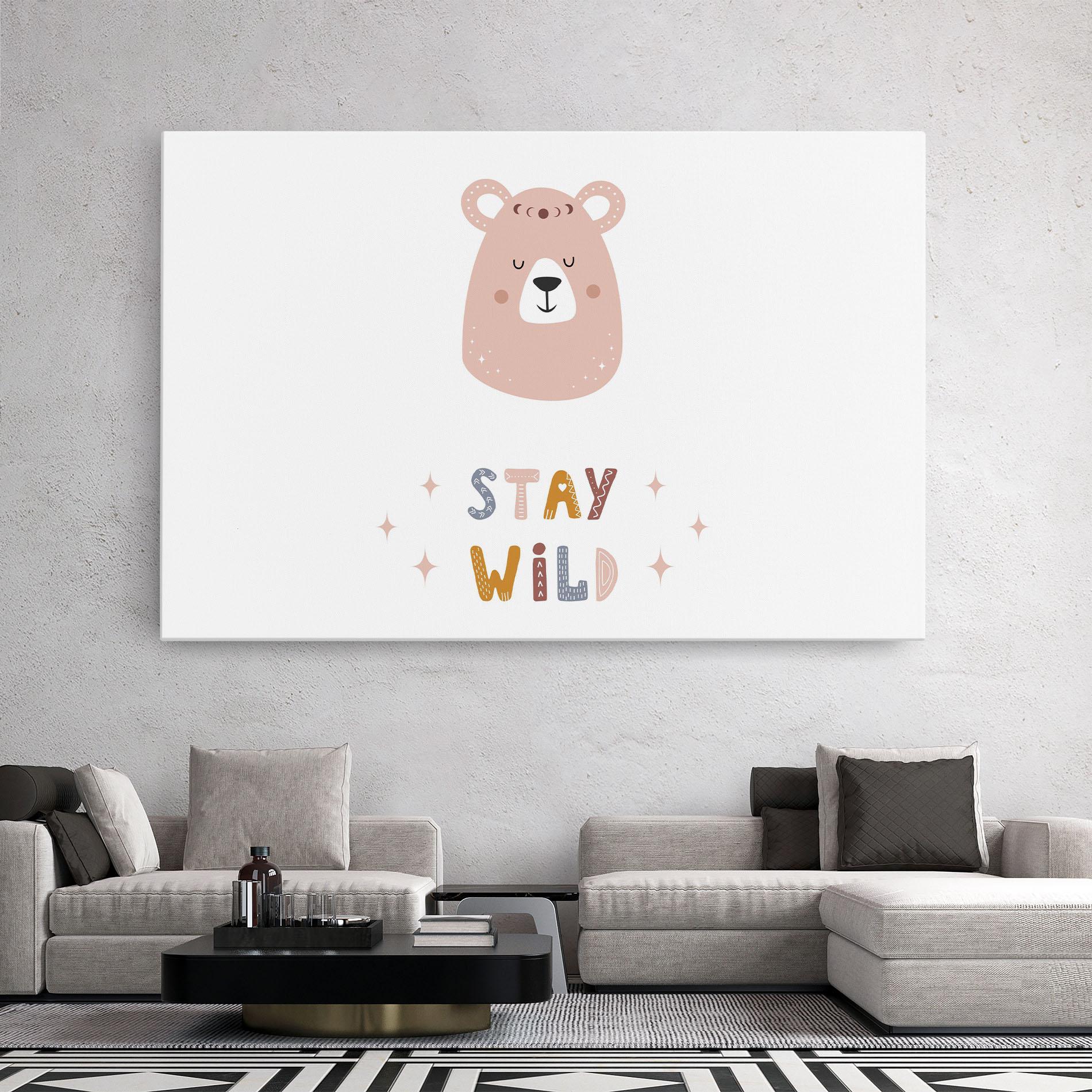 Leinwandbild Brave Bear mockup 2