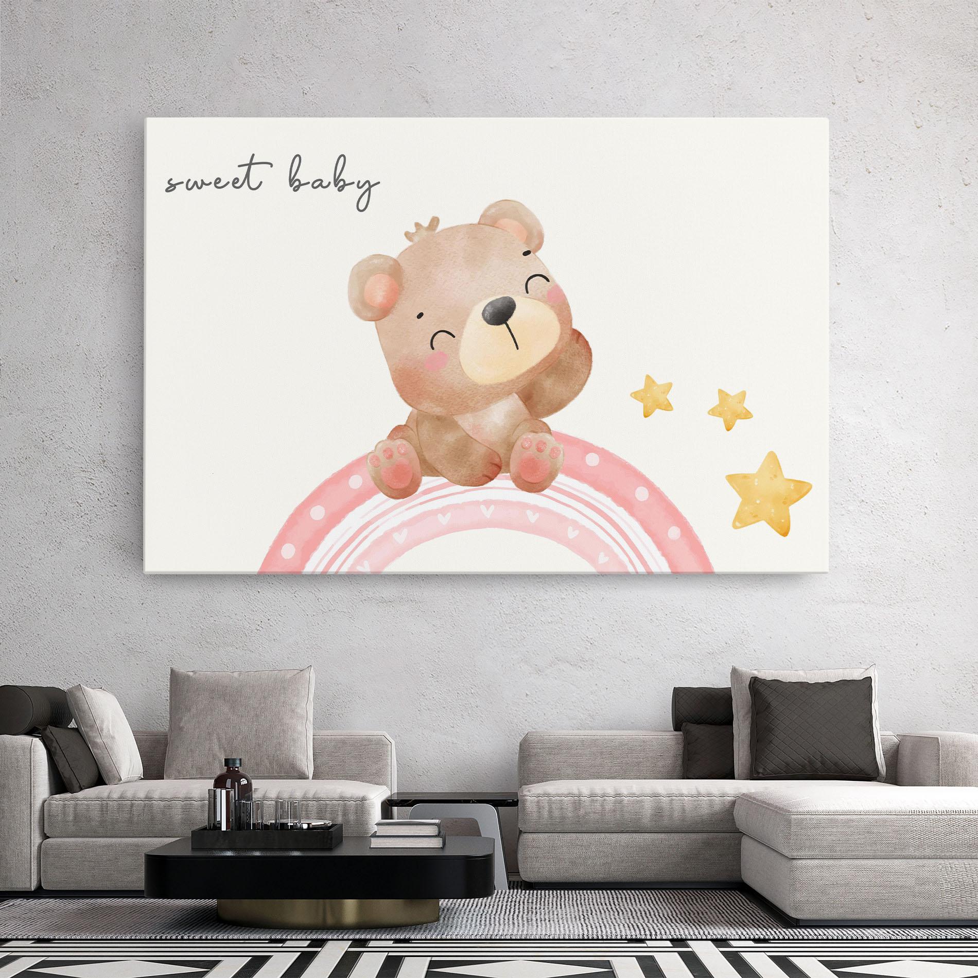 Leinwandbild Sweet Baby Bear mockup 2