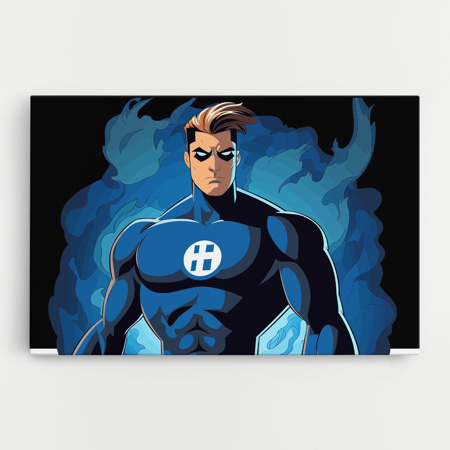 Leinwandbild Blue Hero mockup 0