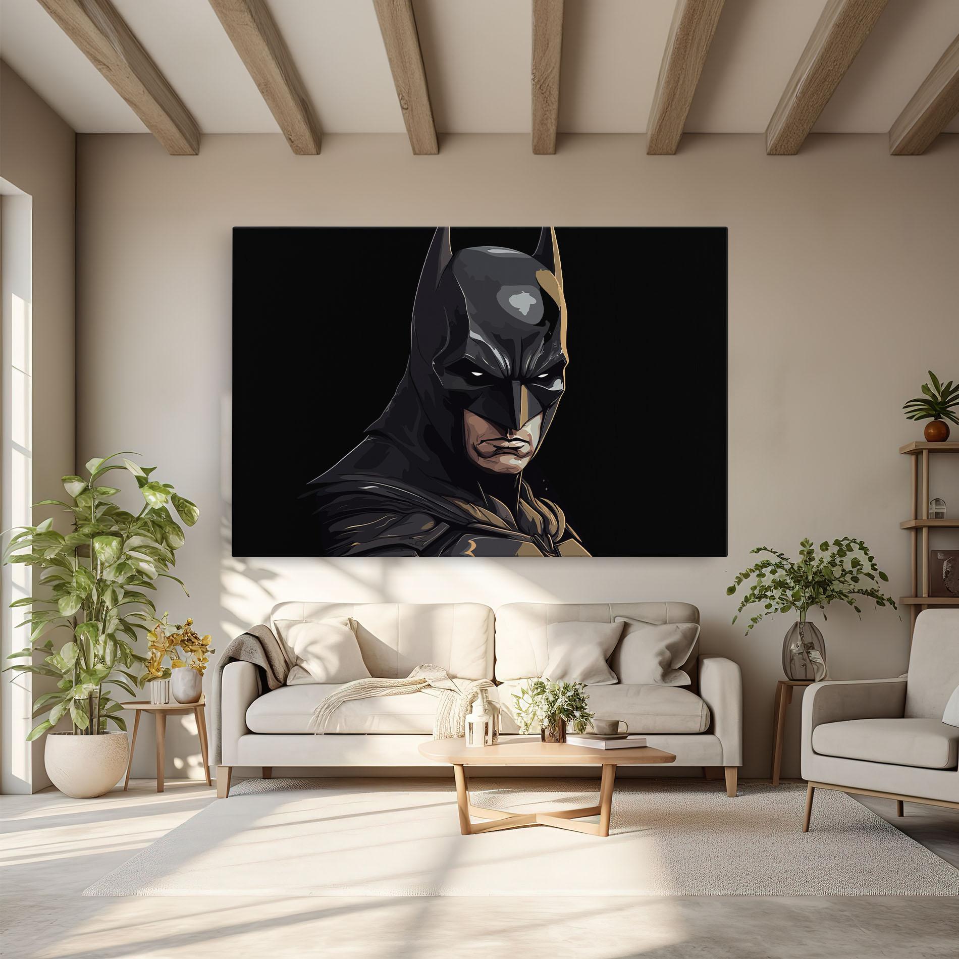 Leinwandbild Angry Batman mockup 6