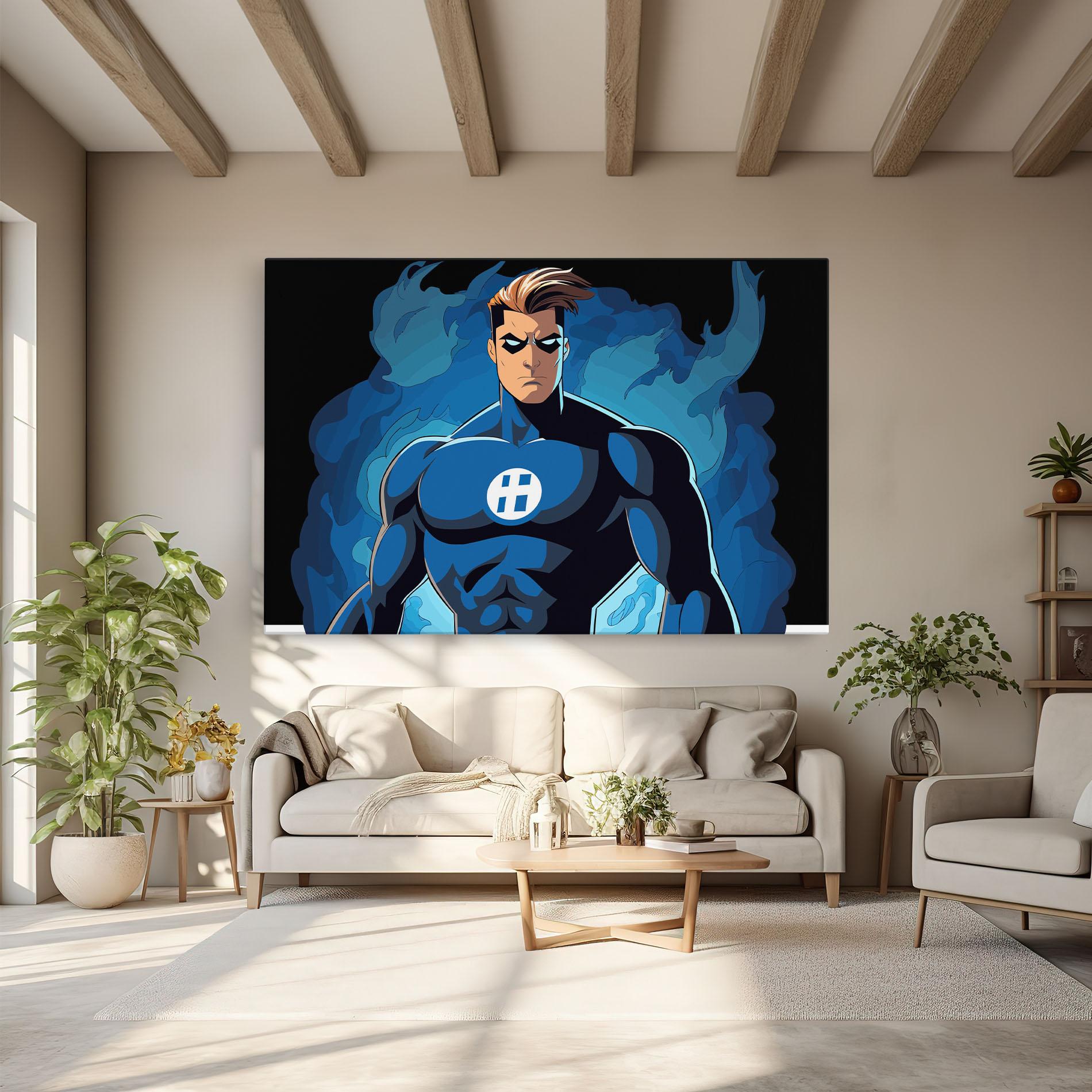 Leinwandbild Blue Hero mockup 6