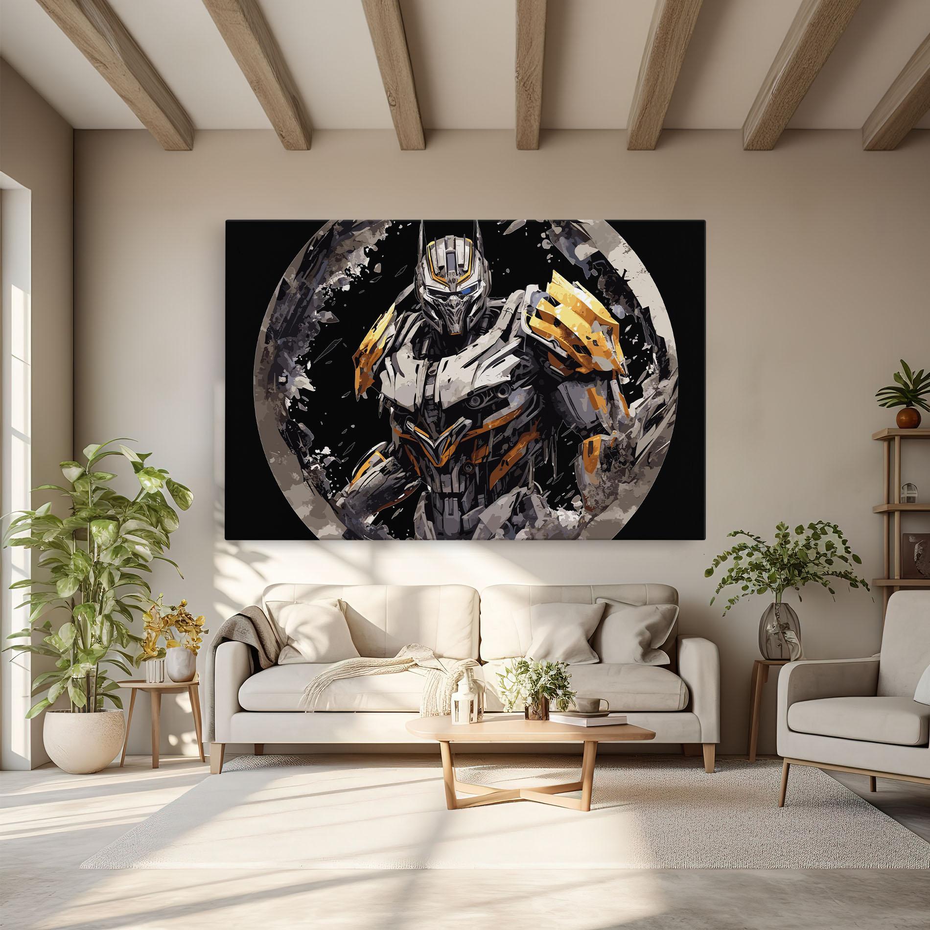 Leinwandbild Grey Transformers mockup 6