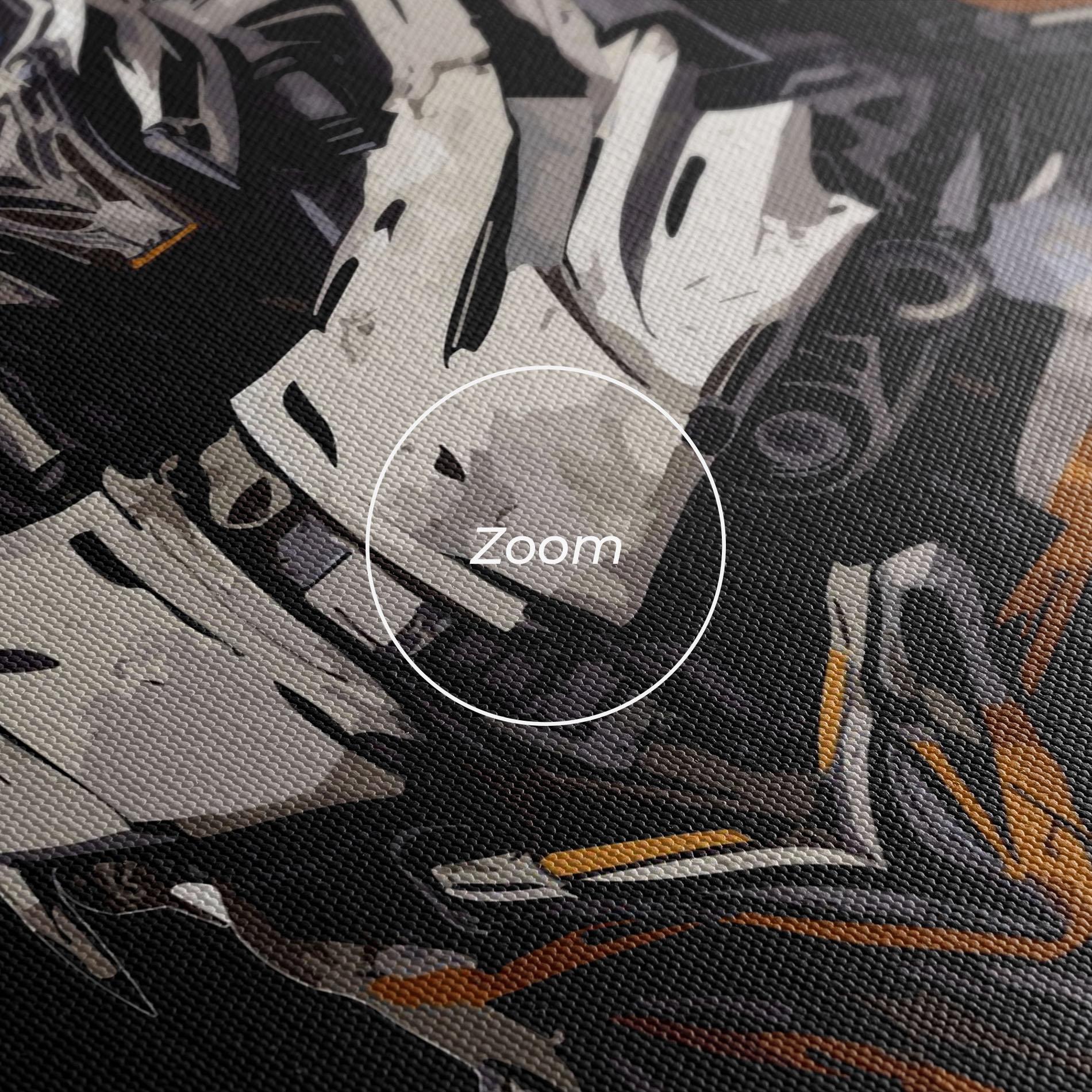 Leinwandbild Grey Transformers mockup 3