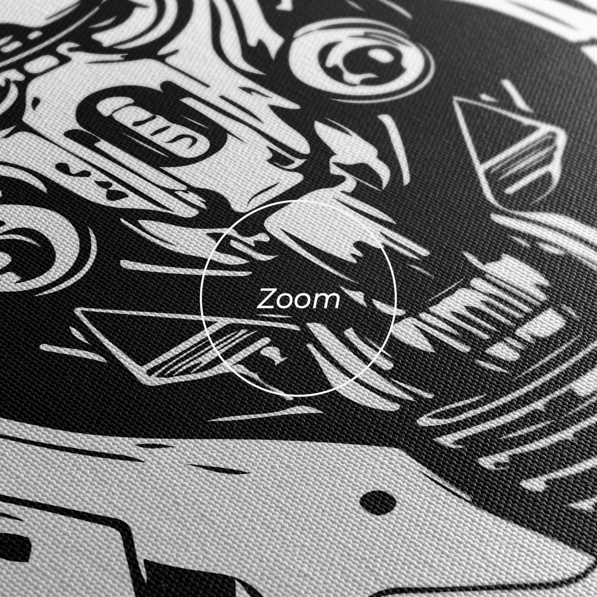 Leinwandbild Military Robot mockup 3