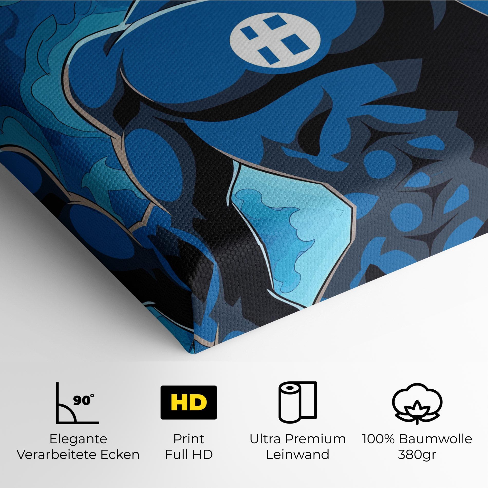 Leinwandbild Blue Hero mockup 4