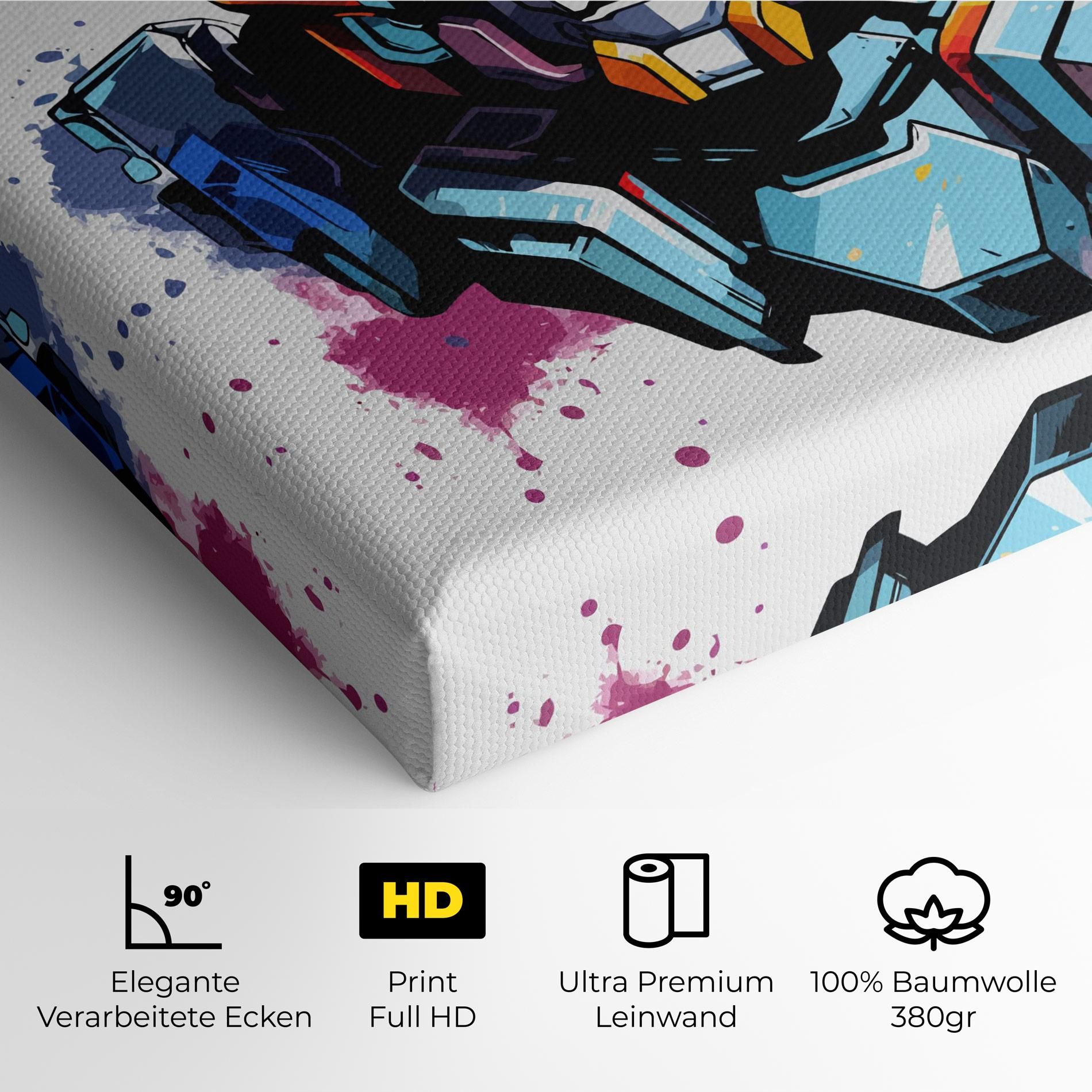 Colorful Robot mockup 4