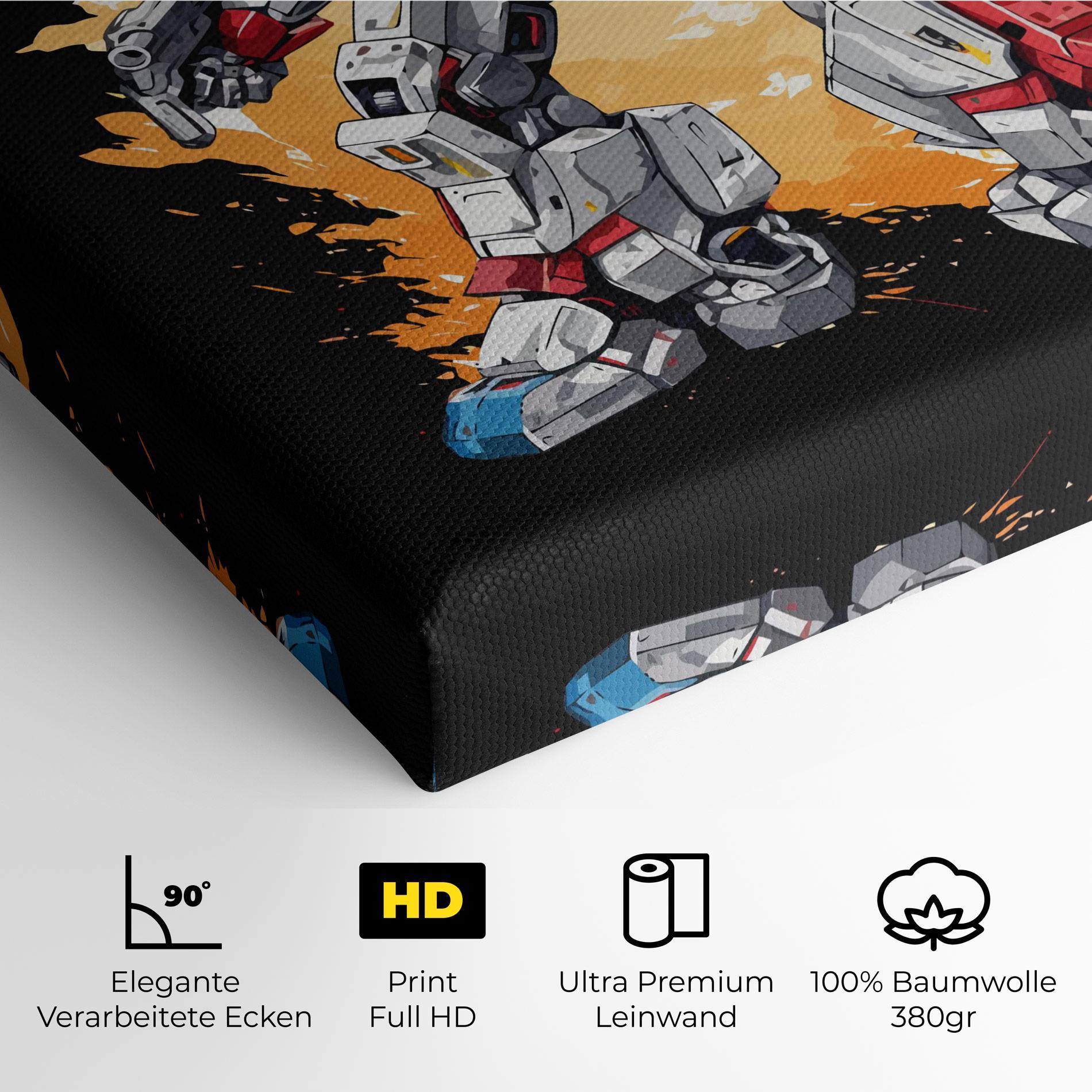 Leinwandbild Crazy Robot mockup 4