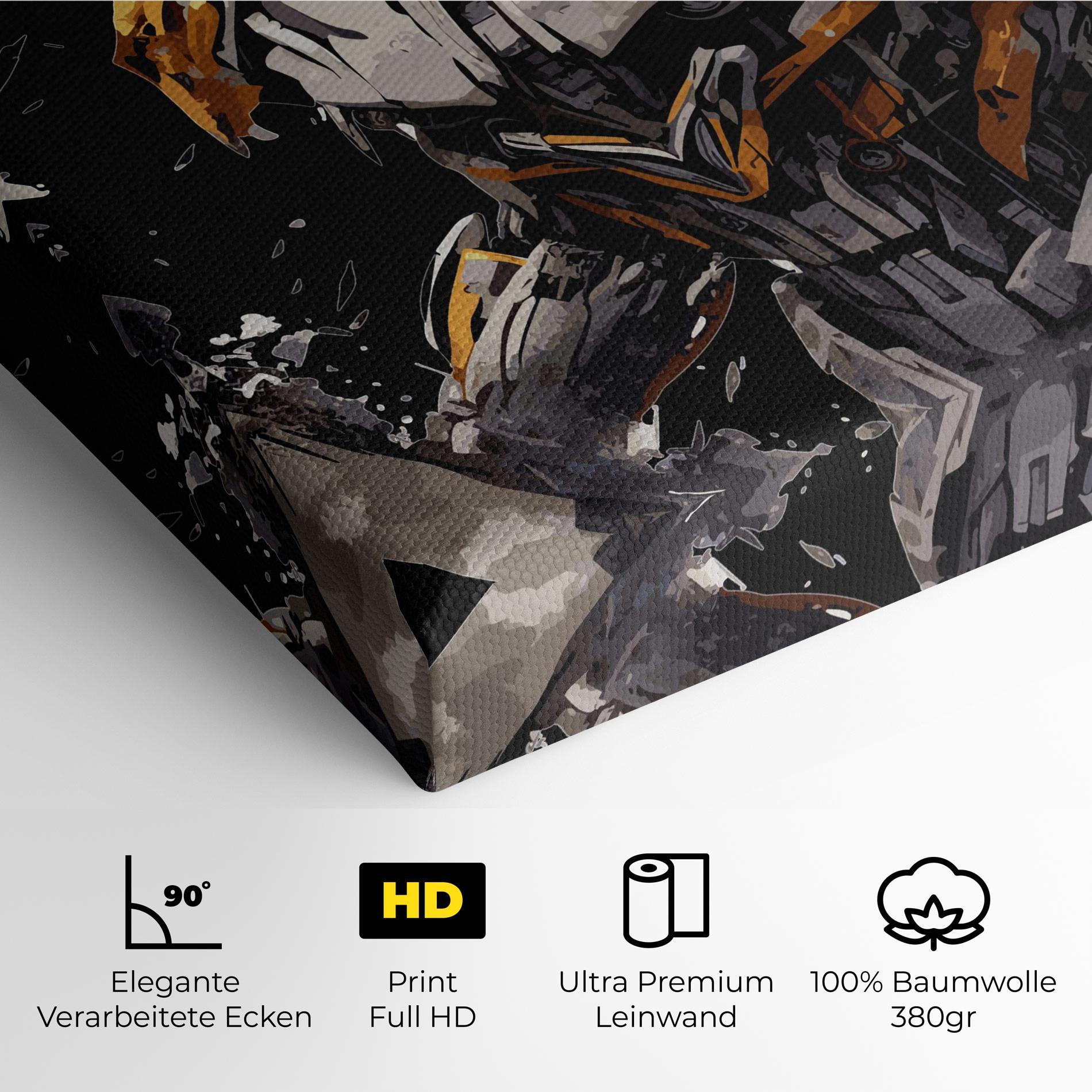Leinwandbild Grey Transformers mockup 4