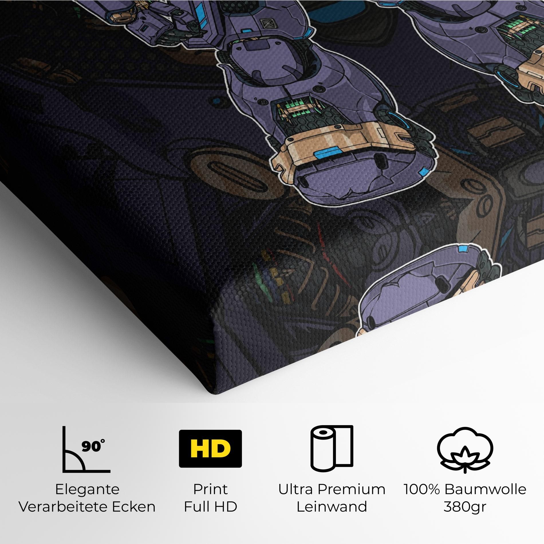 Purple Cream Robot mockup 4