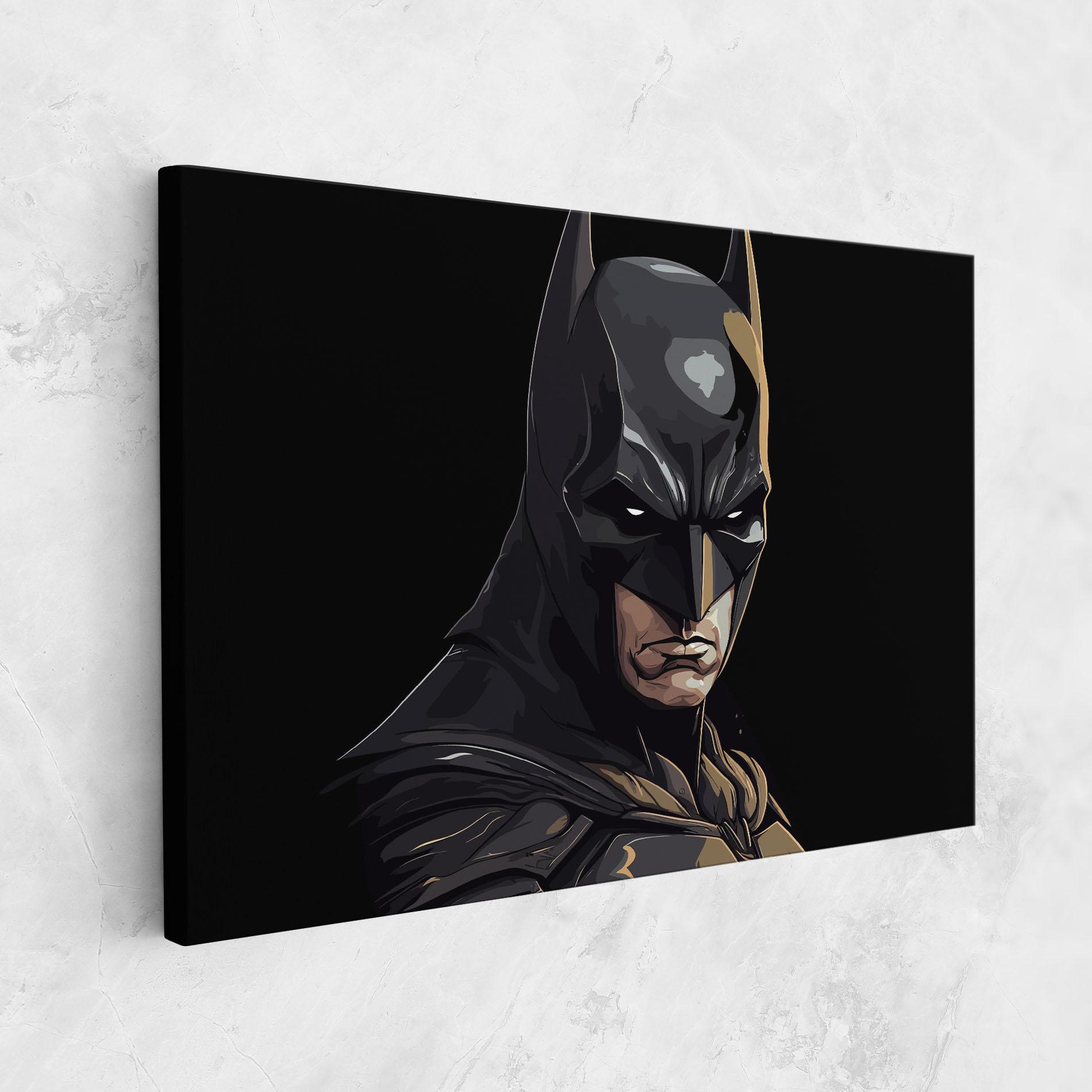 Leinwandbild Angry Batman mockup 1