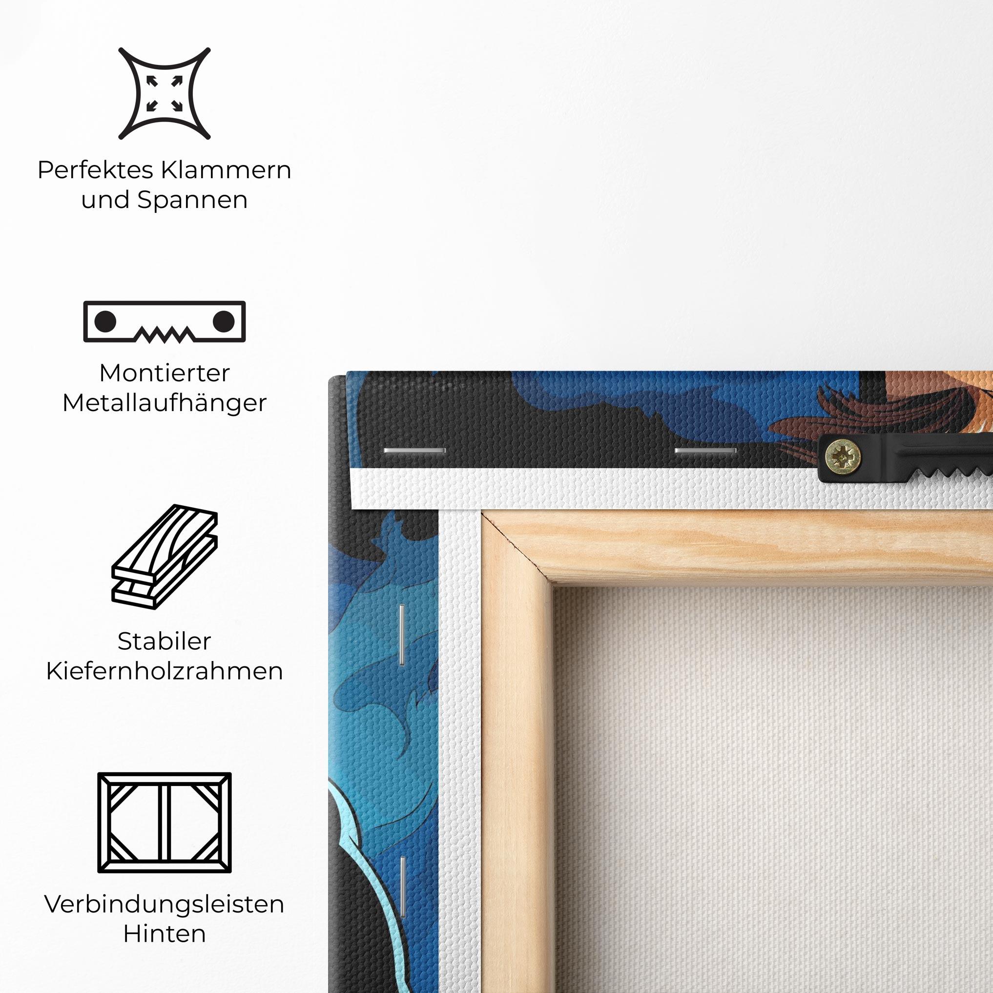 Leinwandbild Blue Hero mockup 5