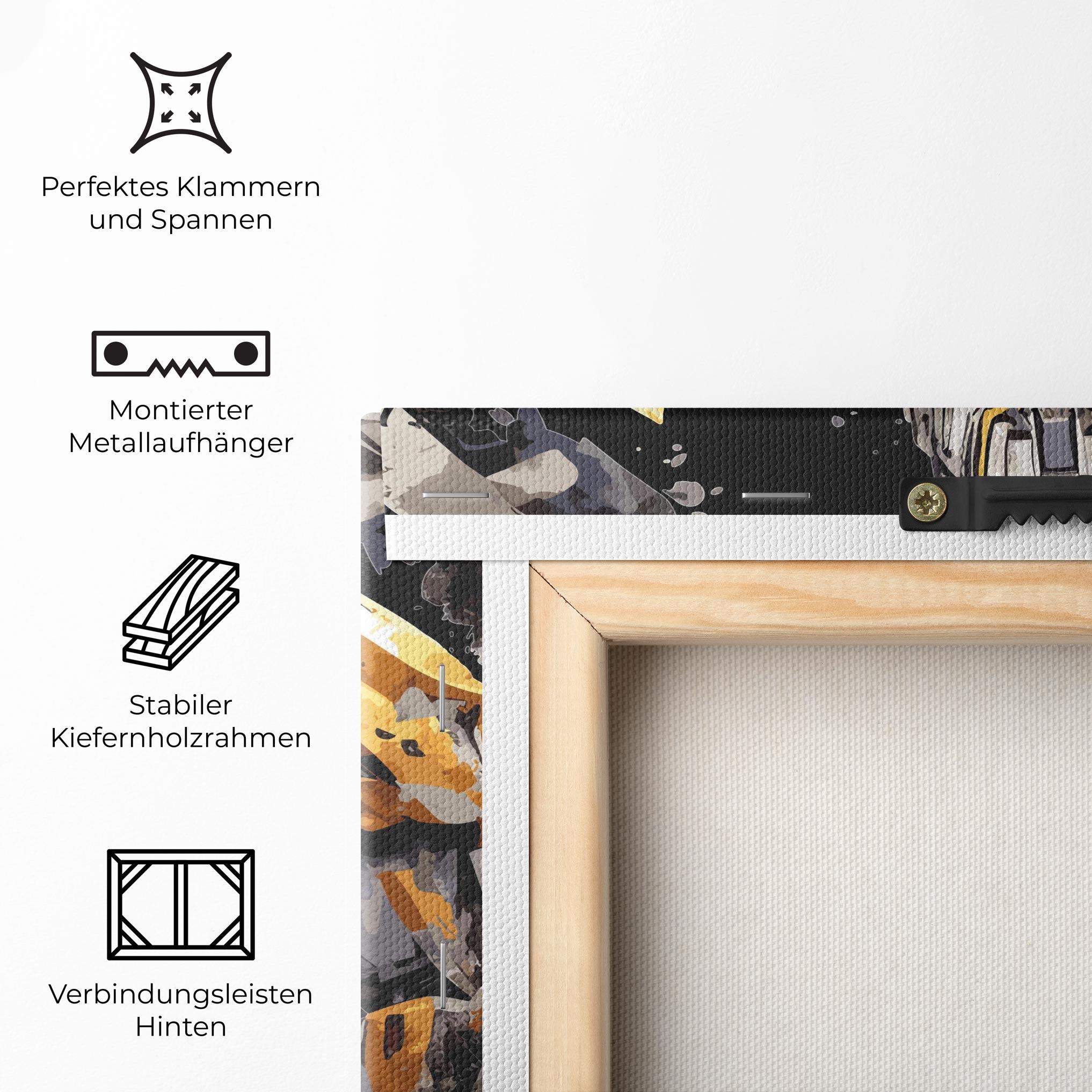Leinwandbild Grey Transformers mockup 5