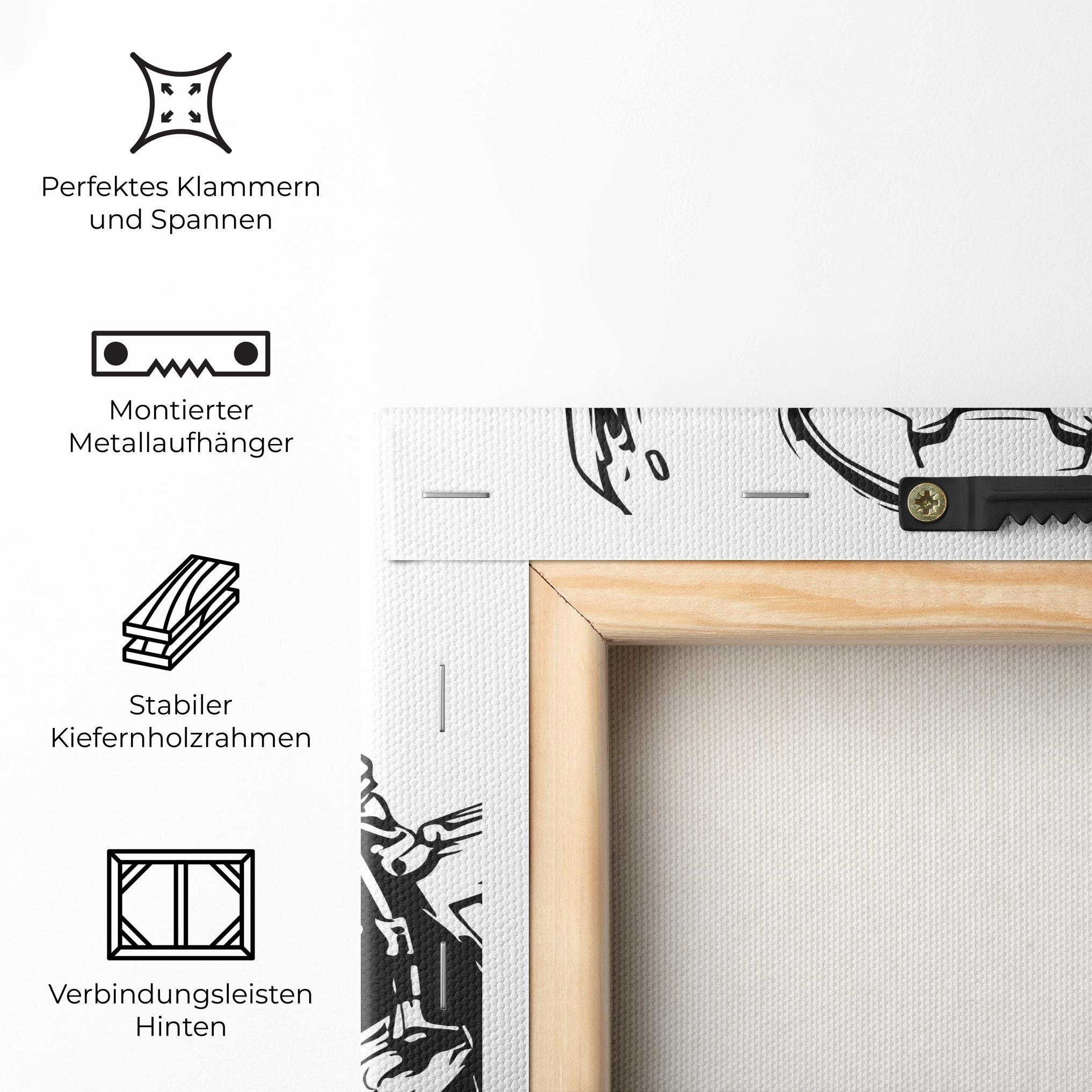 Leinwandbild Military Robot mockup 5