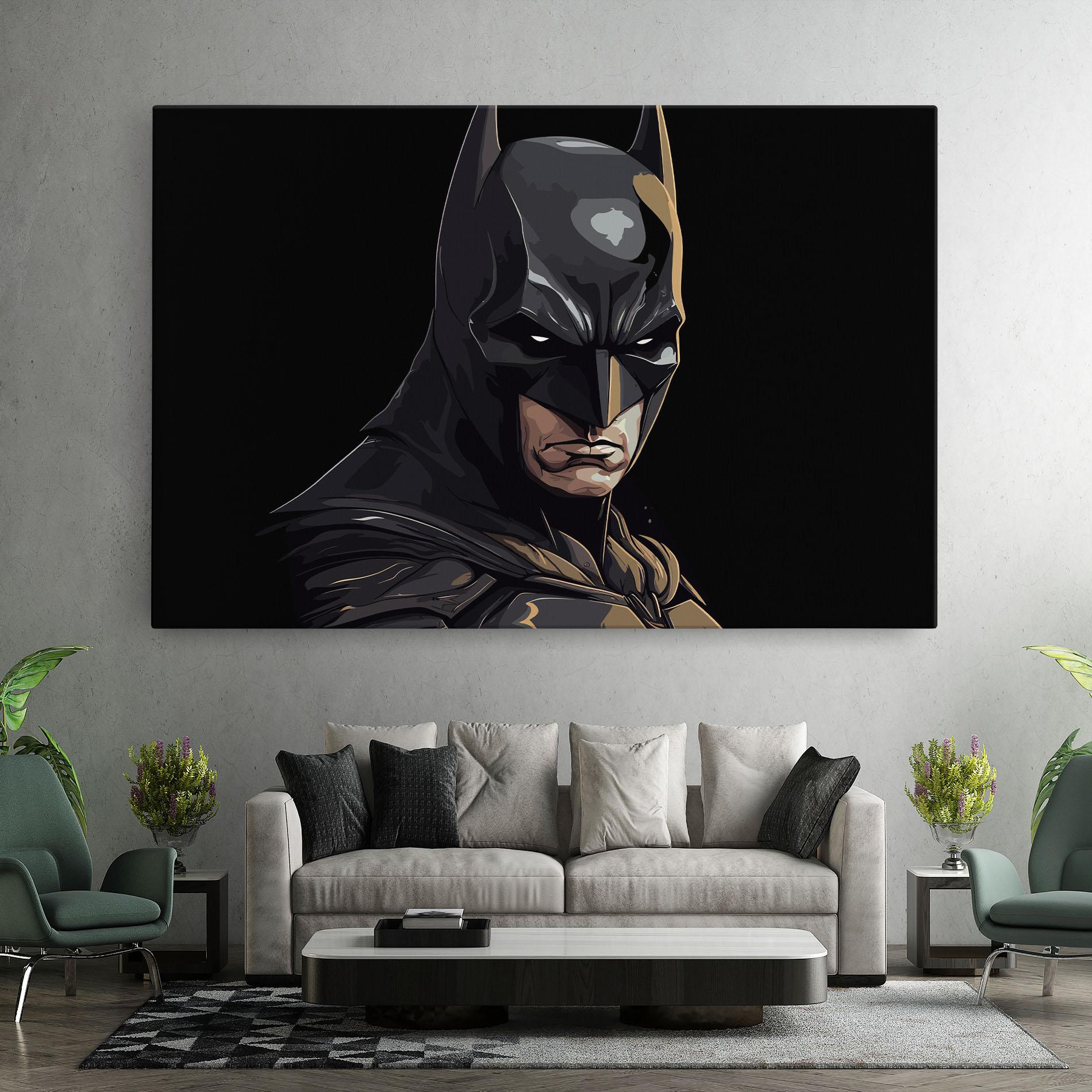 Leinwandbild Angry Batman mockup 7