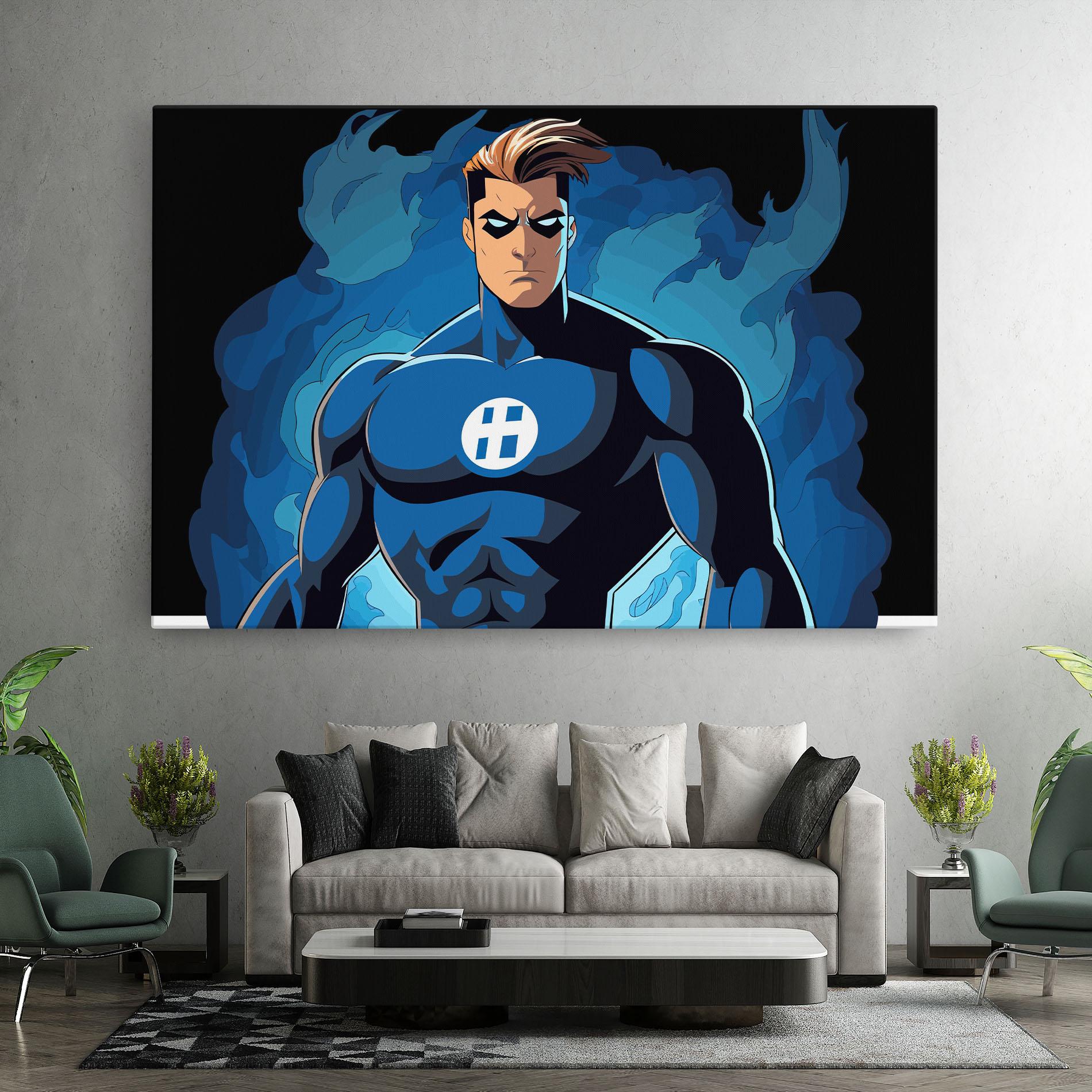 Leinwandbild Blue Hero mockup 7