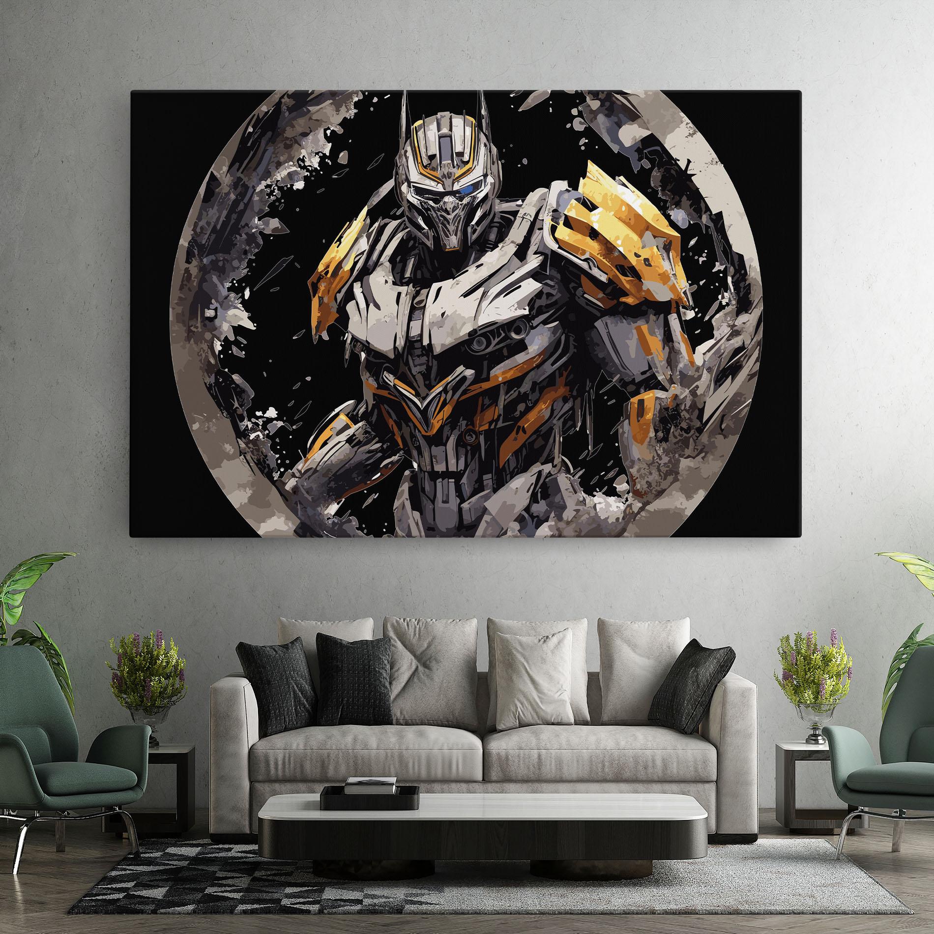 Leinwandbild Grey Transformers mockup 7