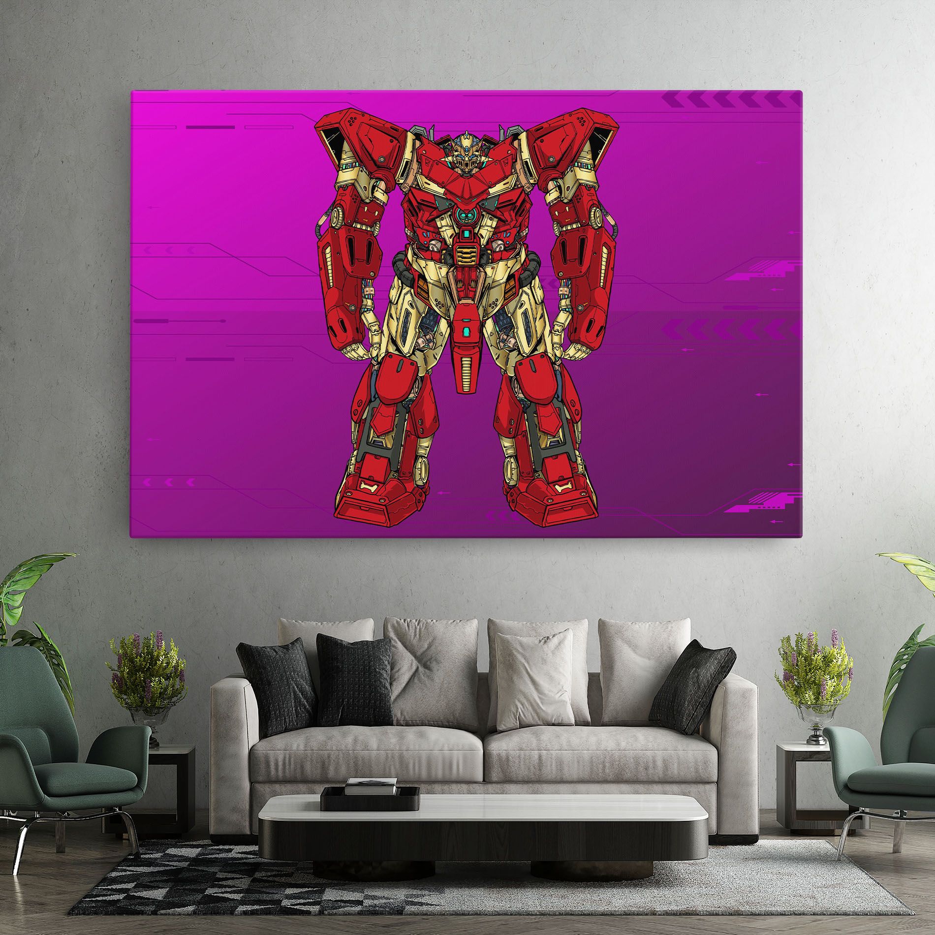 Red Cream Robot mockup 7