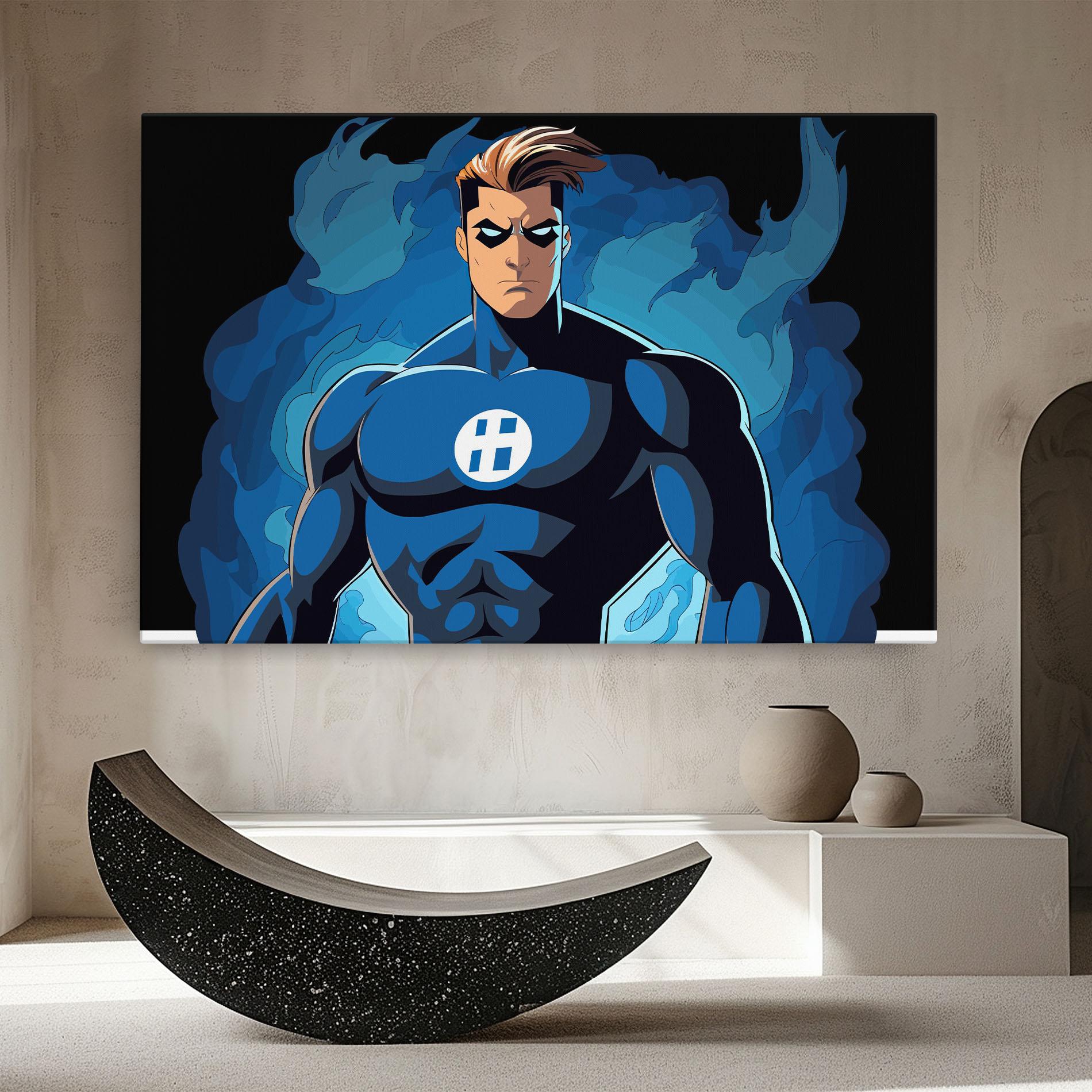 Leinwandbild Blue Hero mockup 8