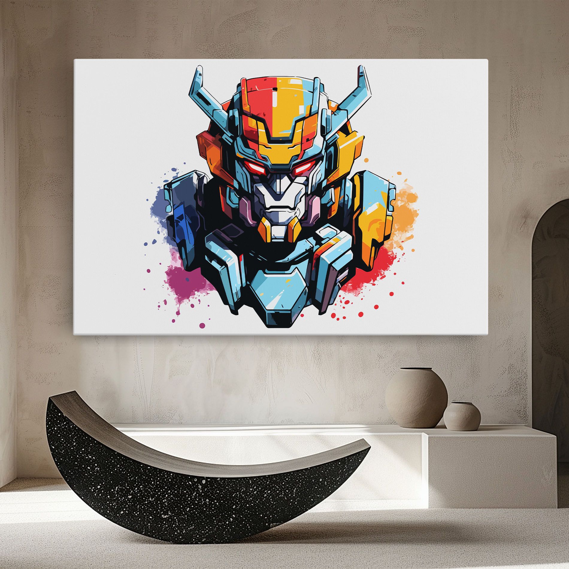 Colorful Robot mockup 8