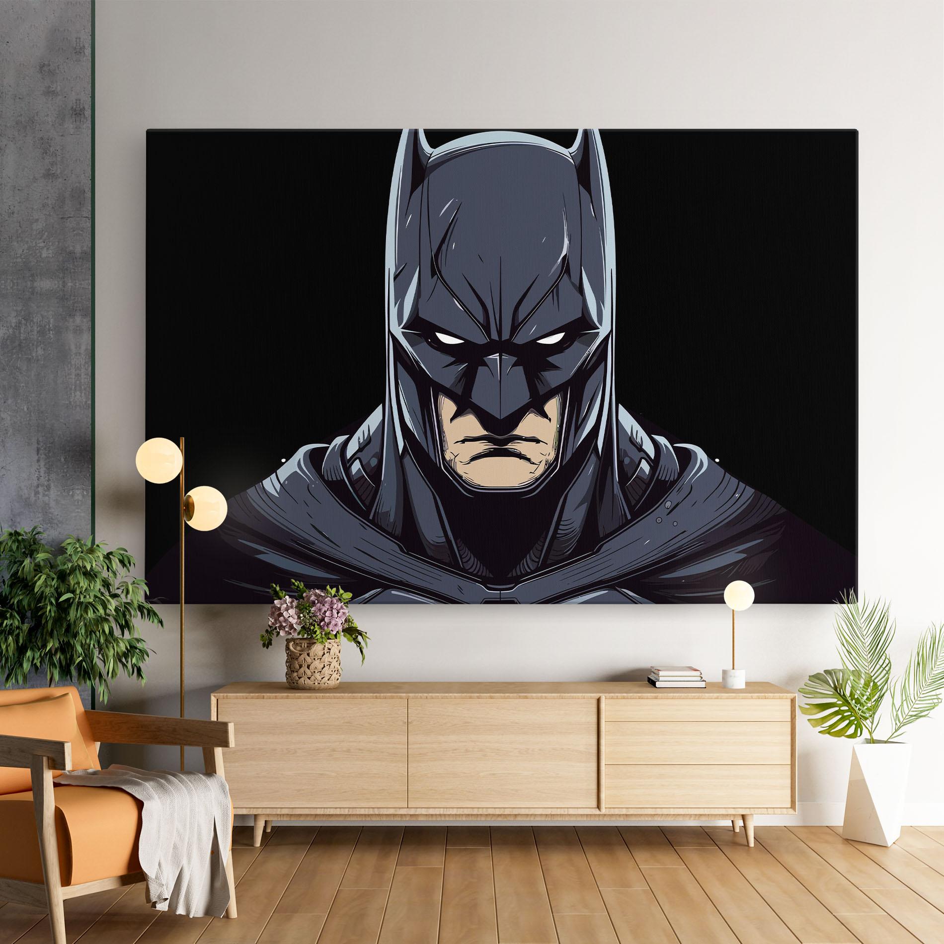 Leinwandbild Batman Face mockup 9