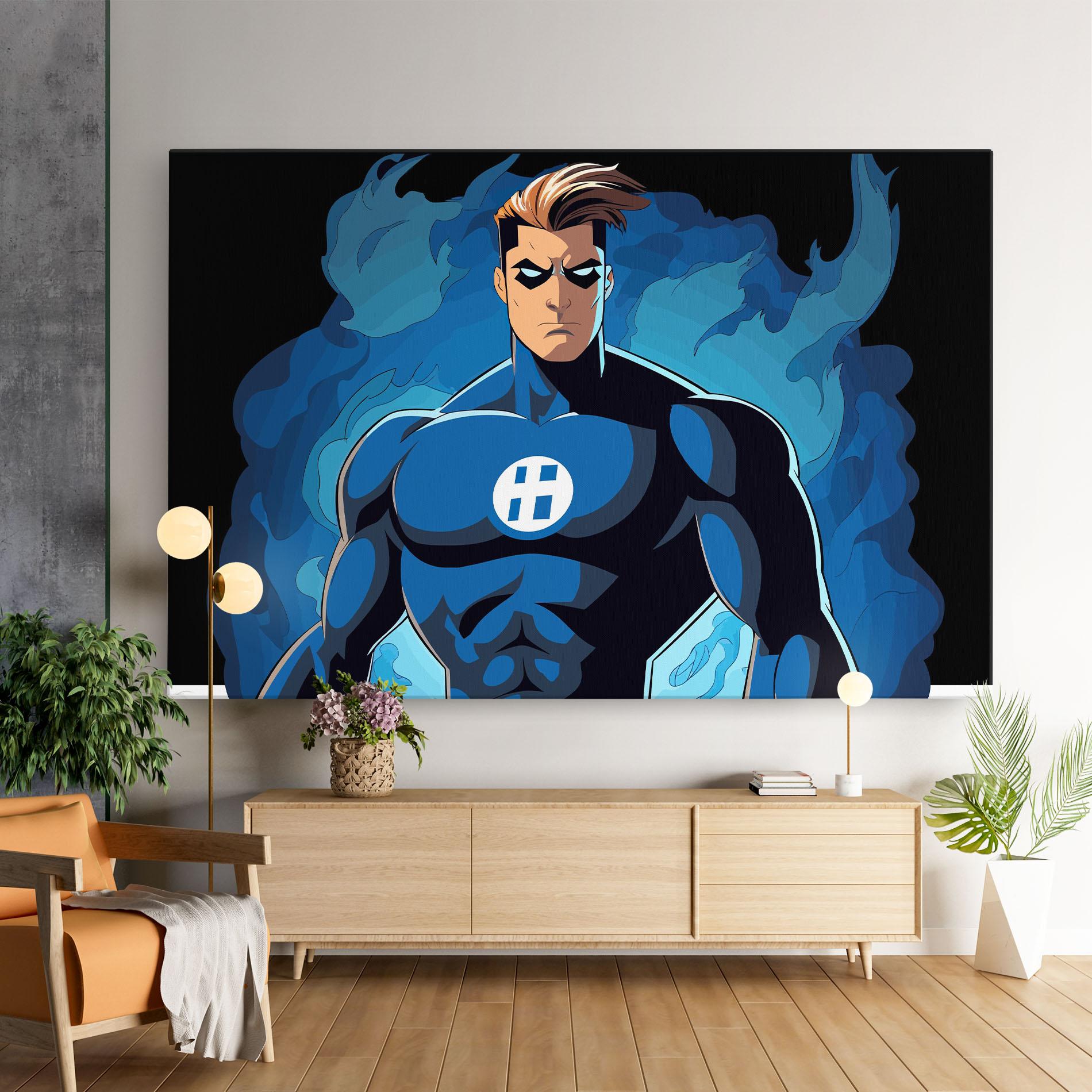 Leinwandbild Blue Hero mockup 9