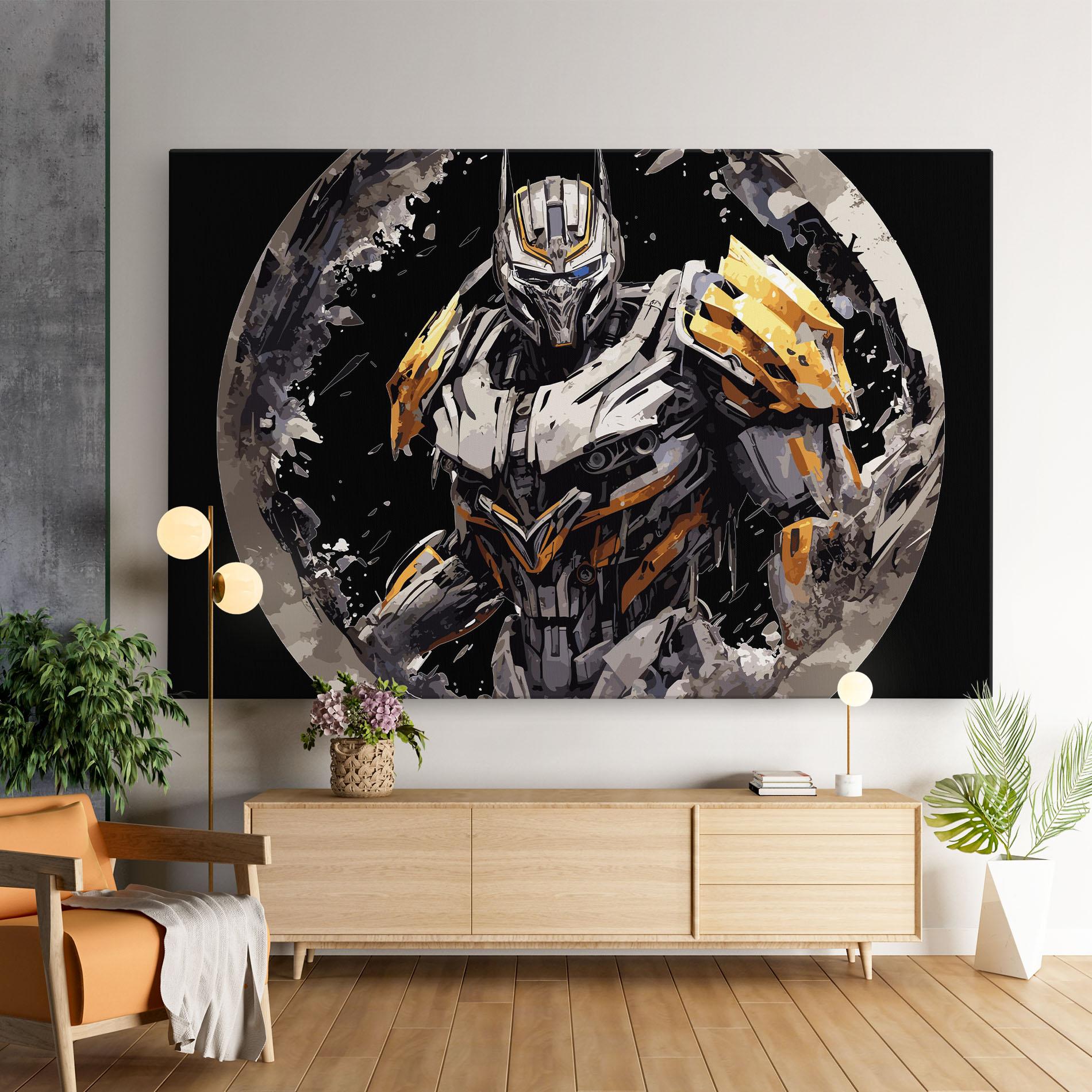 Leinwandbild Grey Transformers mockup 9