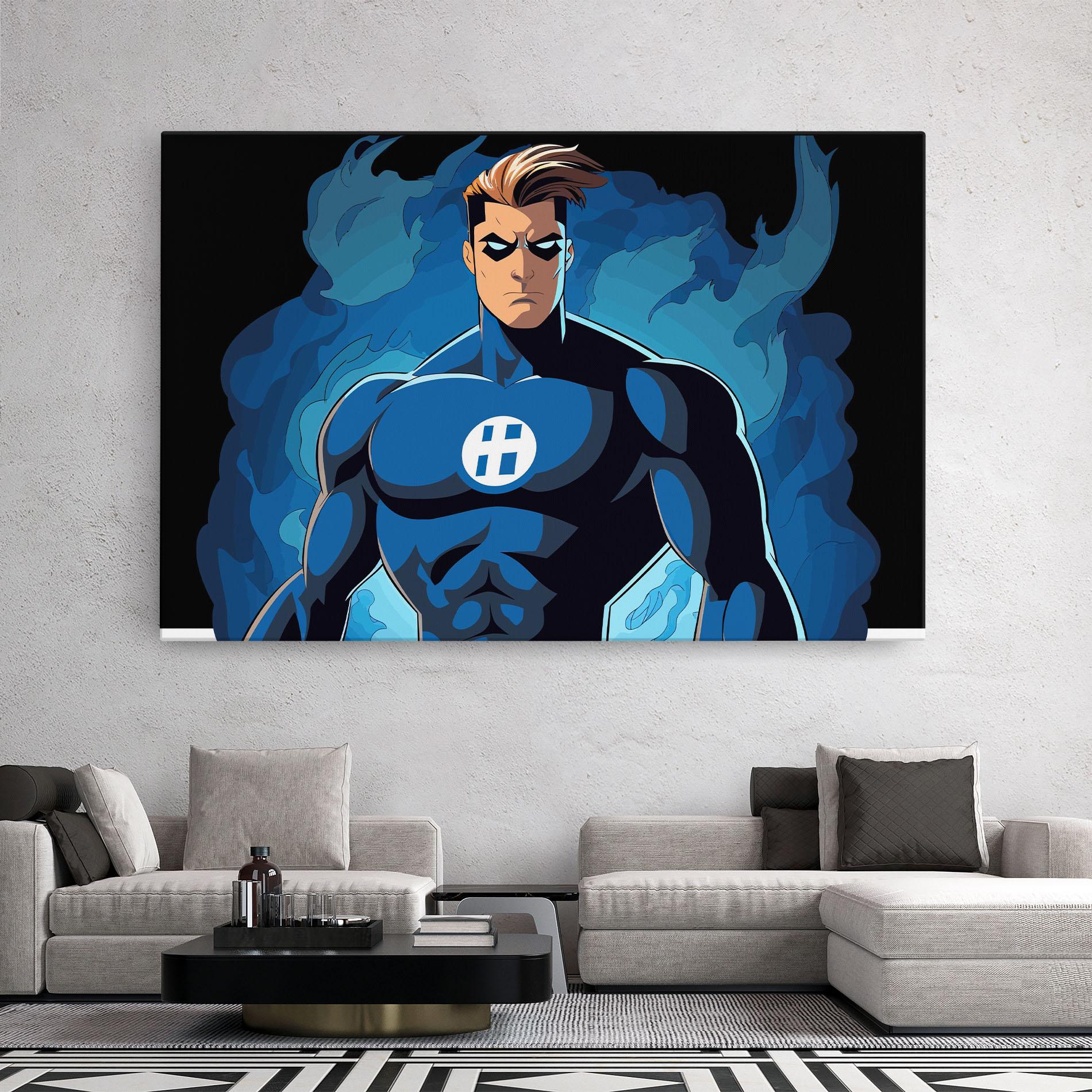 Leinwandbild Blue Hero mockup 2