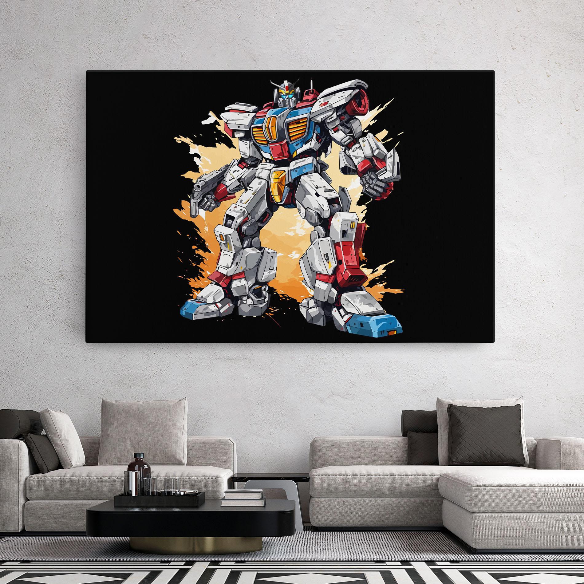 Leinwandbild Crazy Robot mockup 2