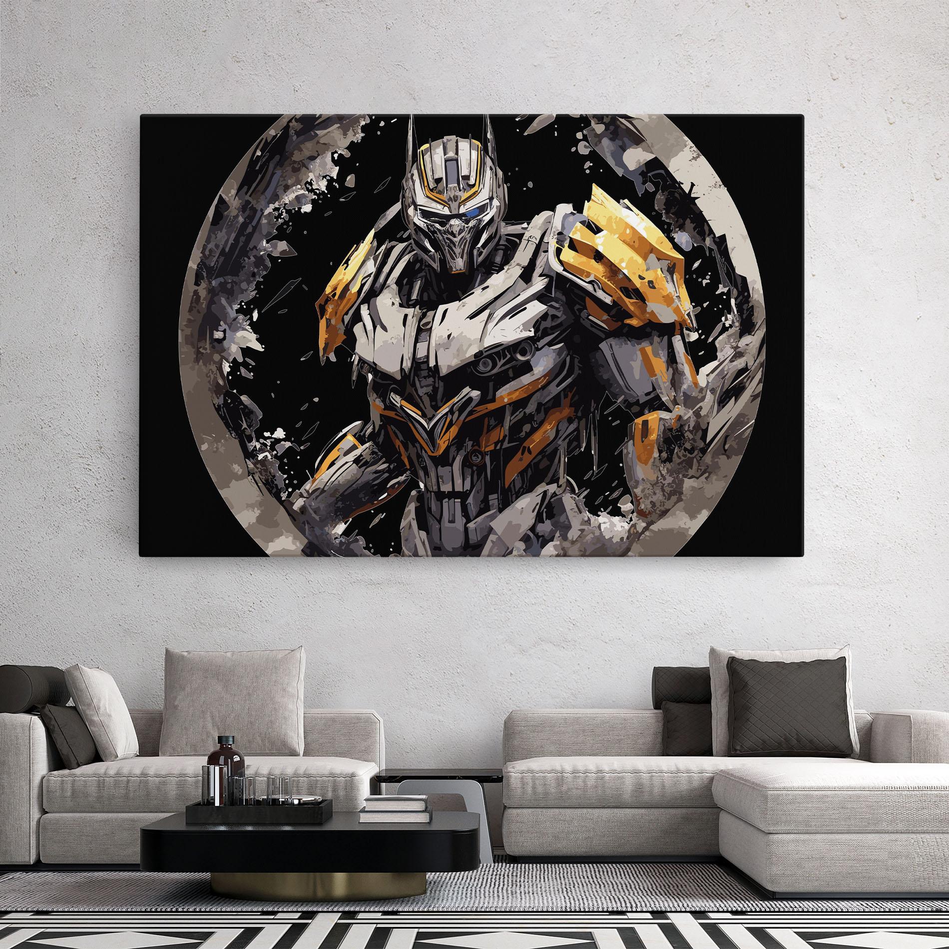 Leinwandbild Grey Transformers mockup 2