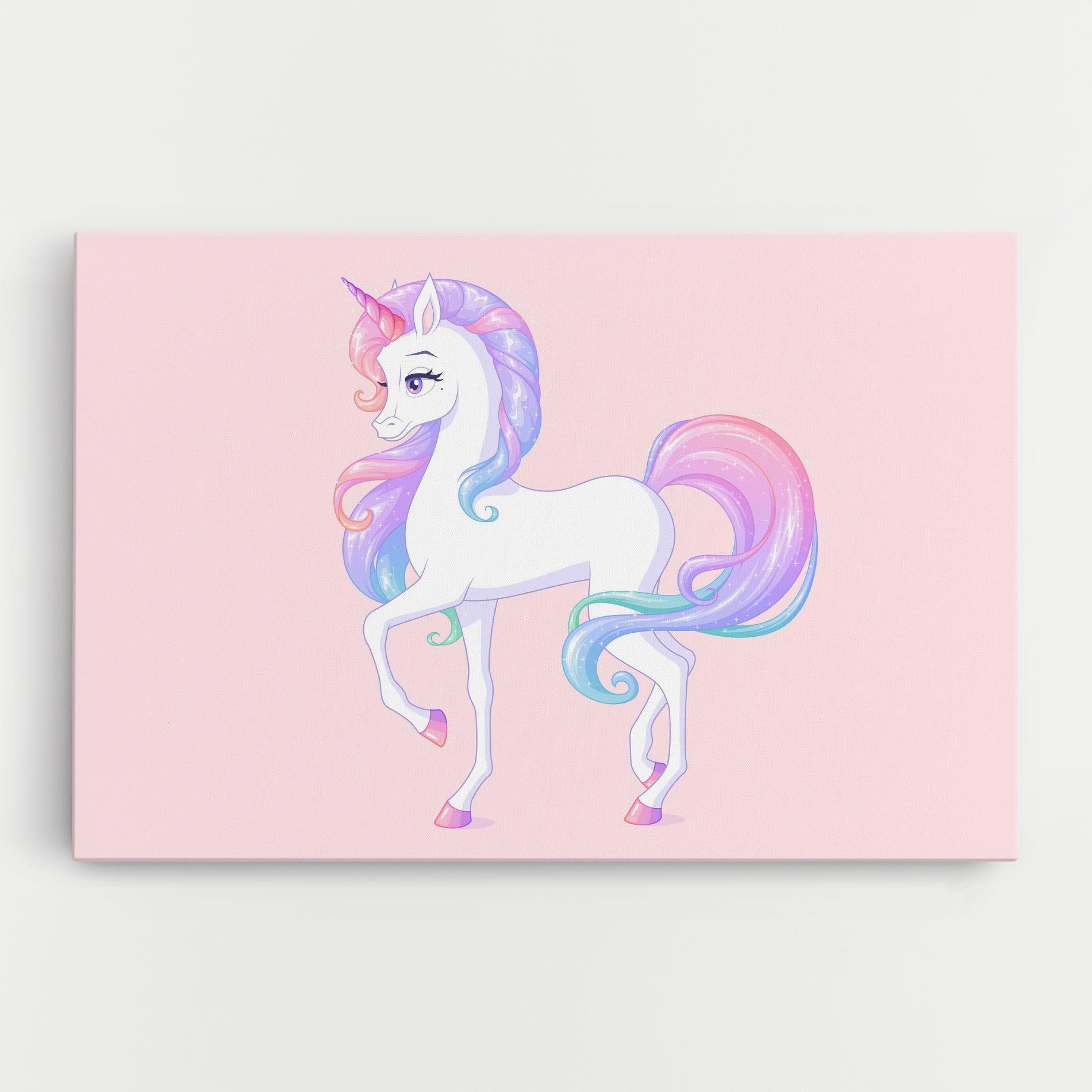 Leinwandbild Beautiful Unicorn mockup 0