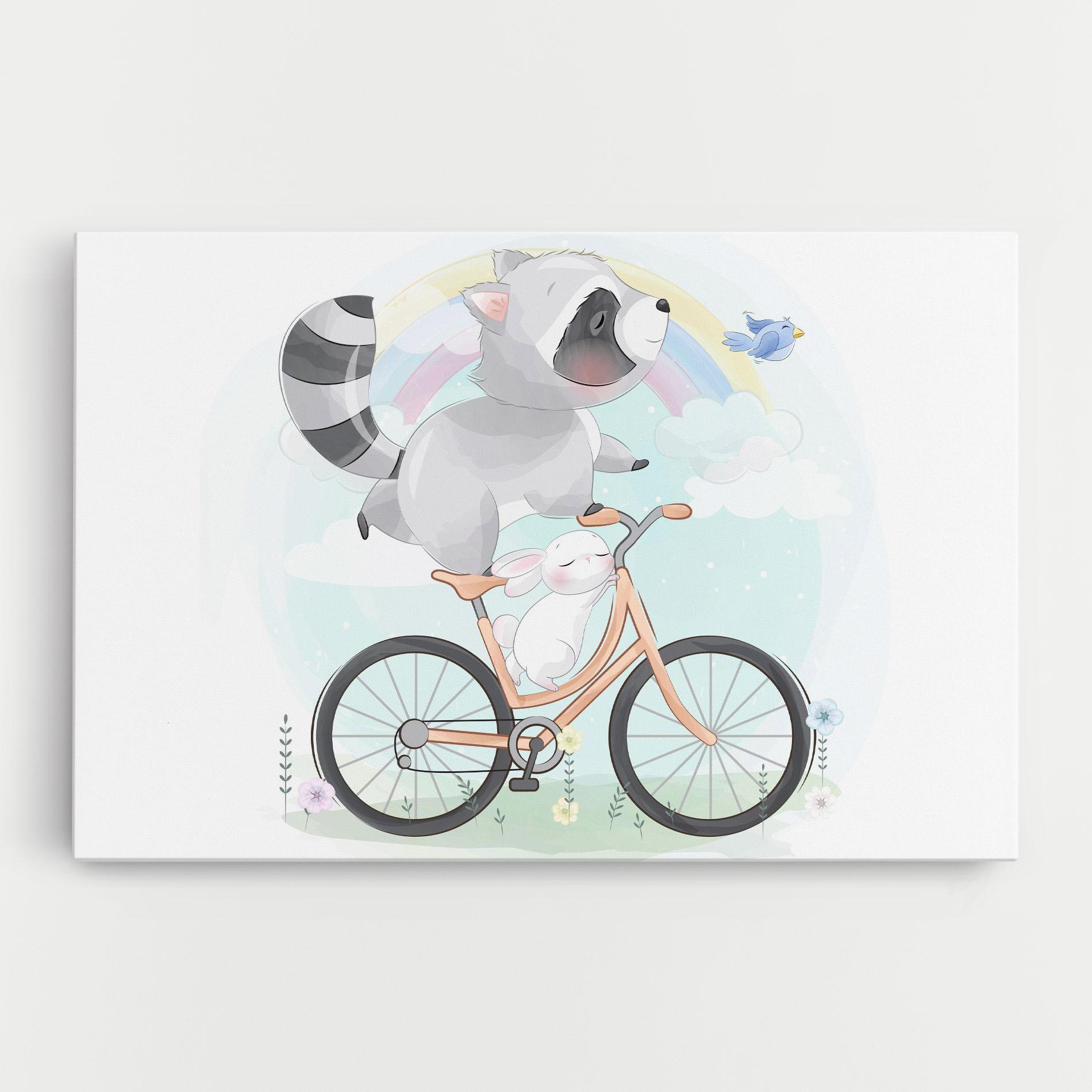 Leinwandbild Bike Ride Animal mockup 0