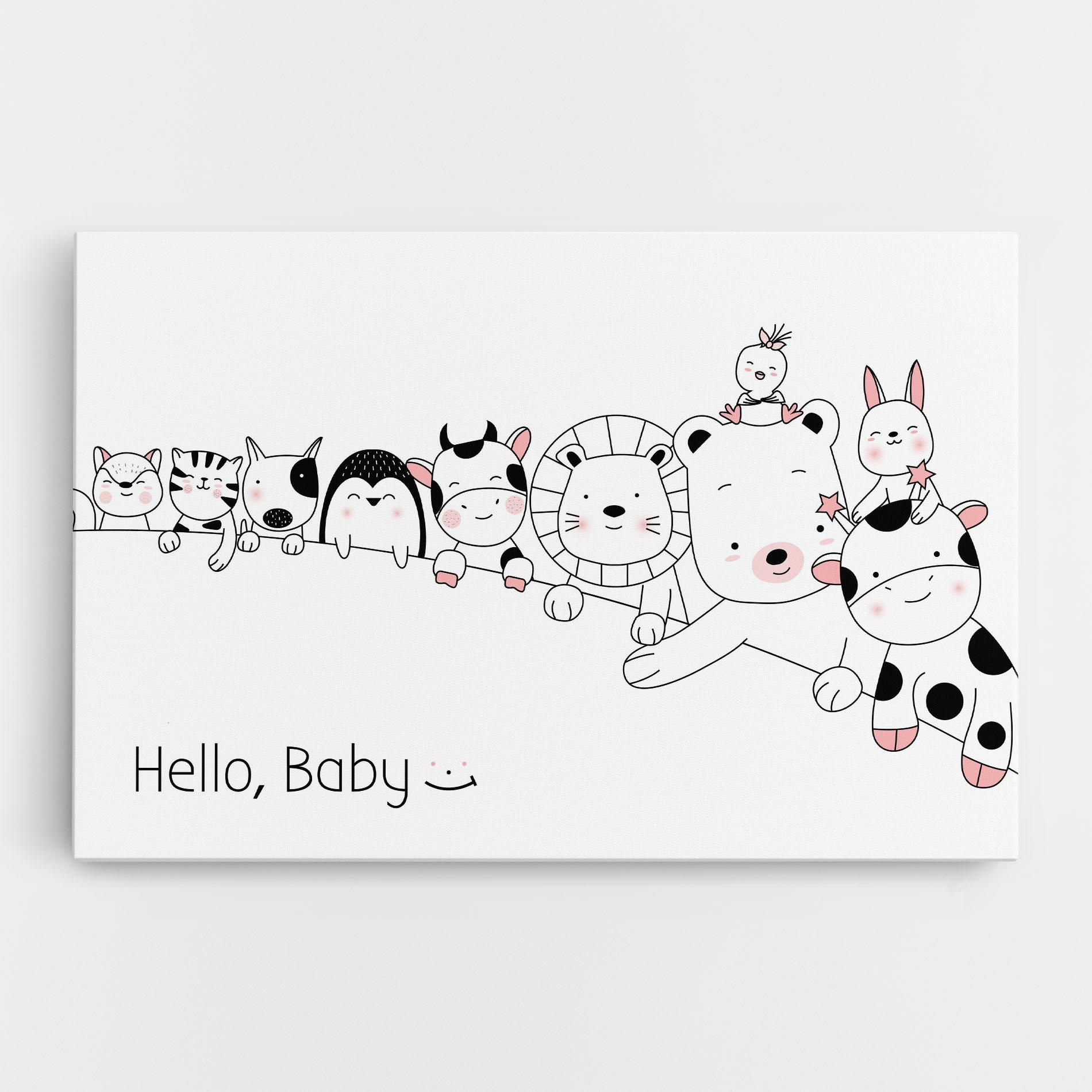 Leinwandbild Hello Baby mockup 0