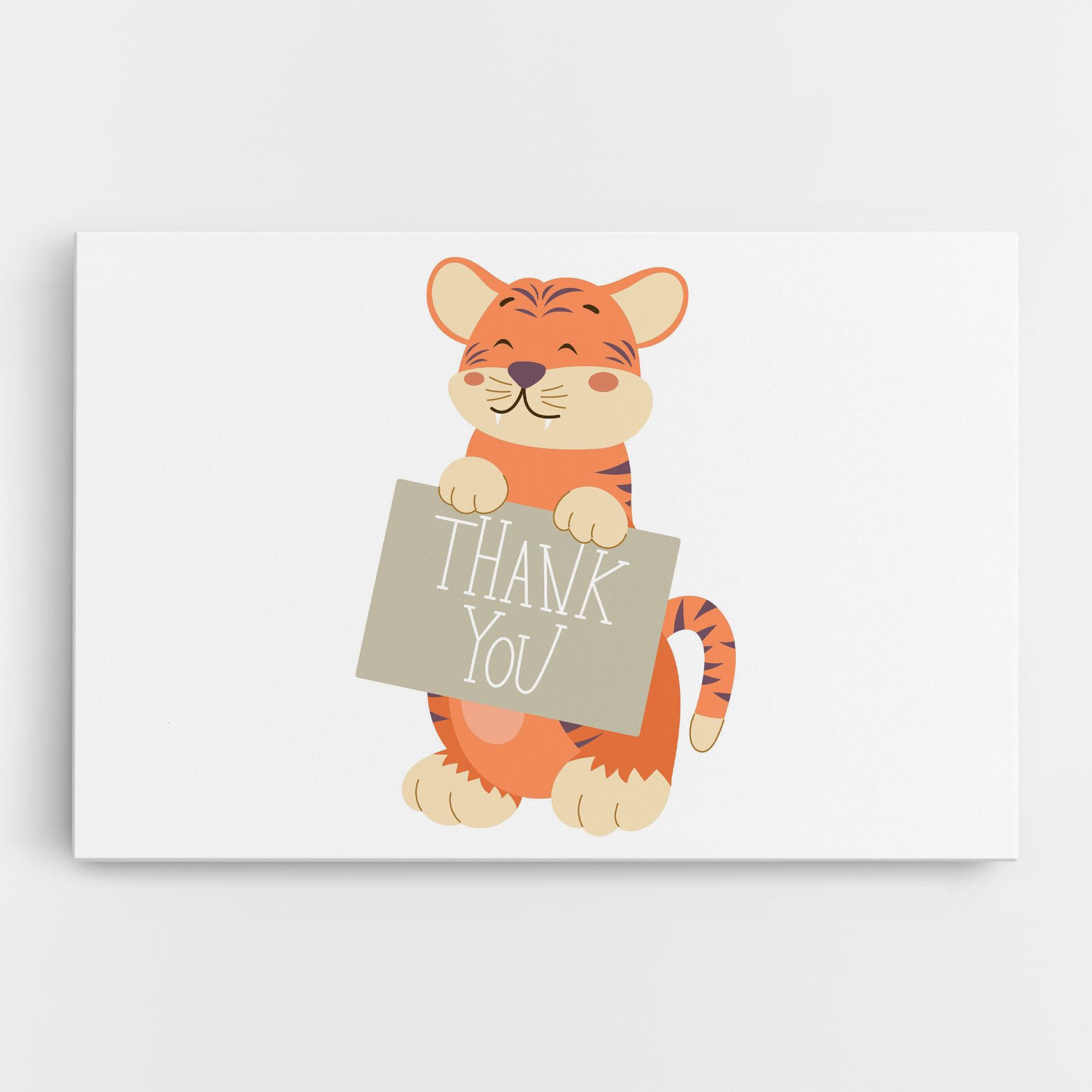 Leinwandbild Tiger Thank U mockup 0