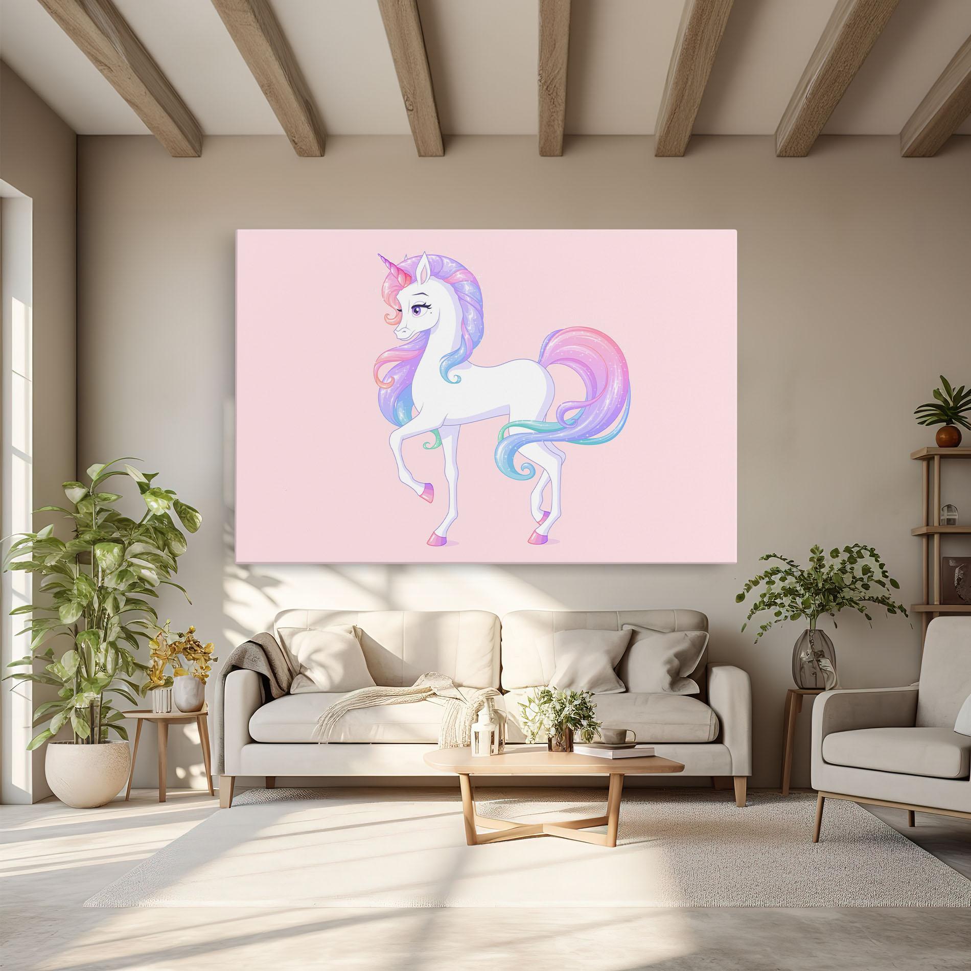 Leinwandbild Beautiful Unicorn mockup 6