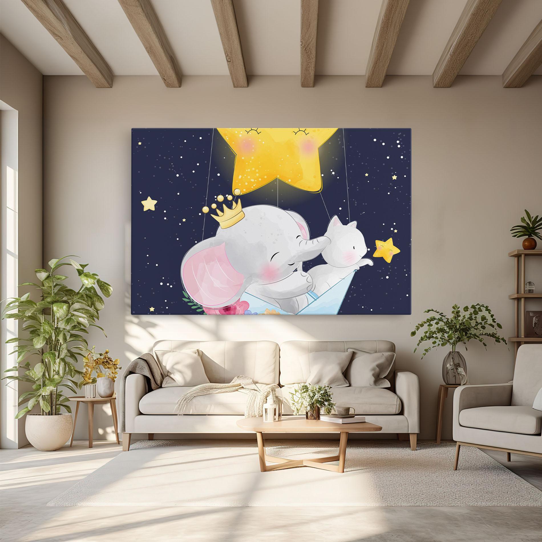 Leinwandbild Elephant Cat mockup 6