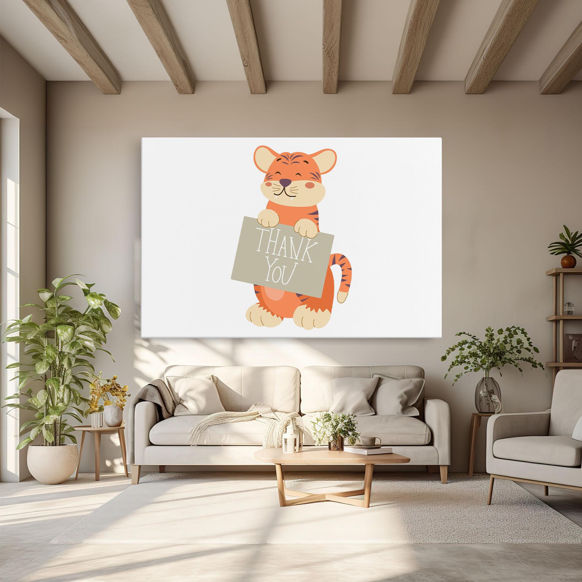 Leinwandbild Tiger Thank U mockup 6