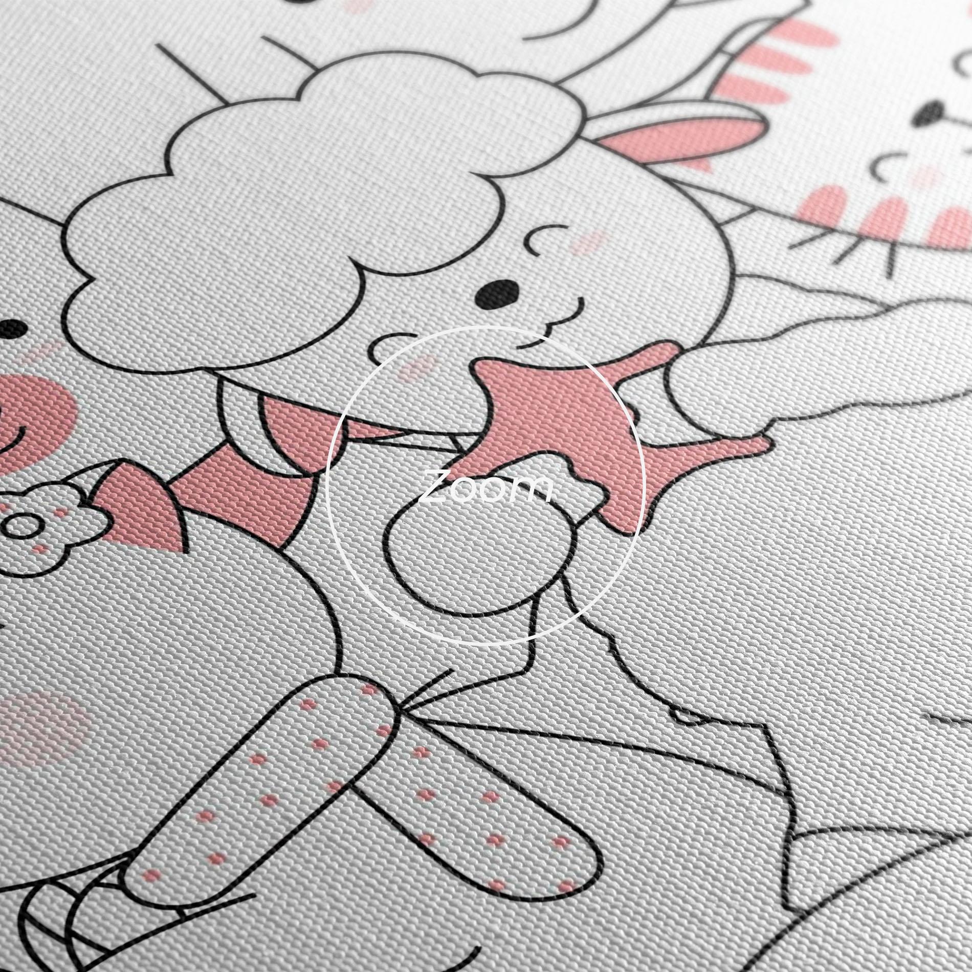 Leinwandbild Be Happy Day mockup 3