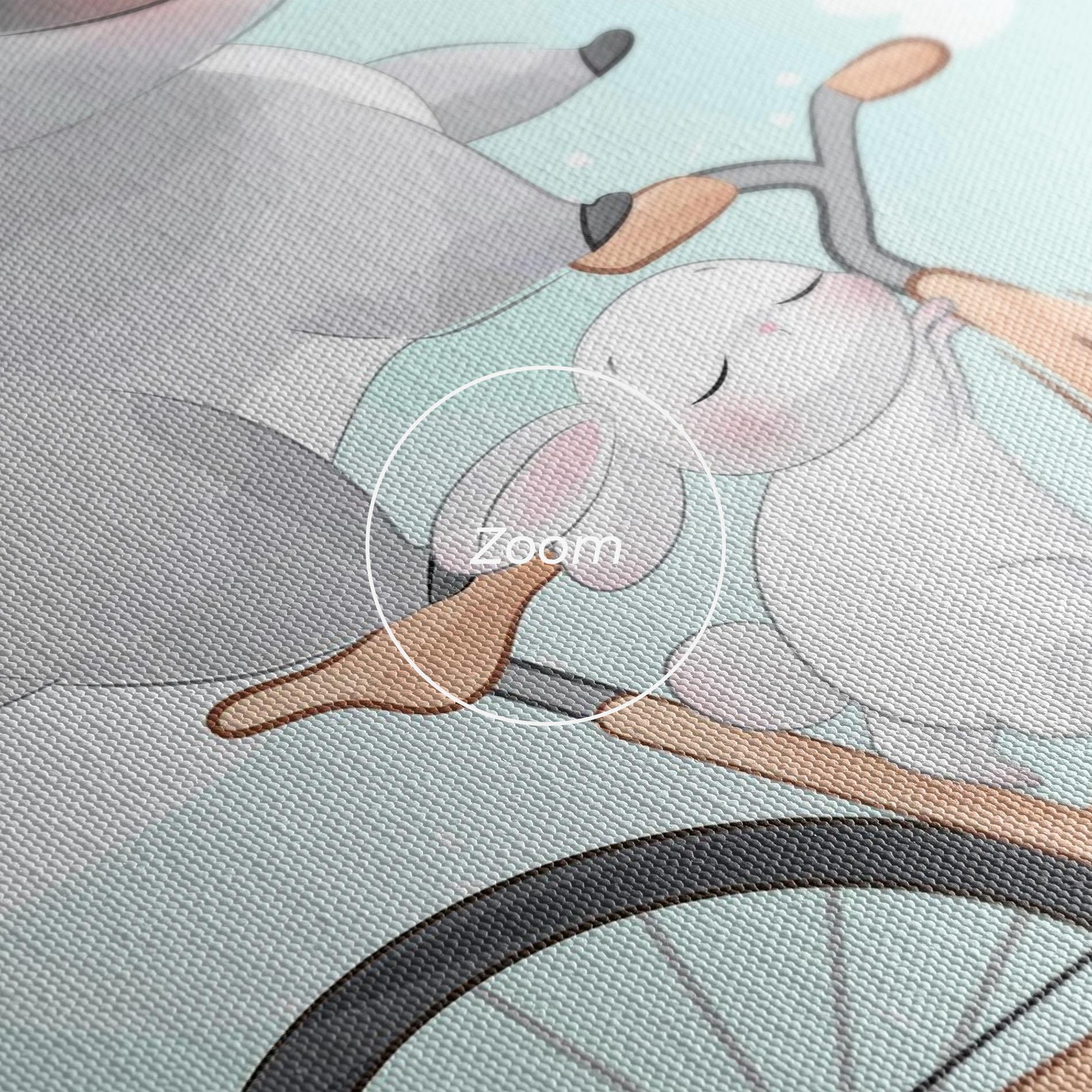 Leinwandbild Bike Ride Animal mockup 3