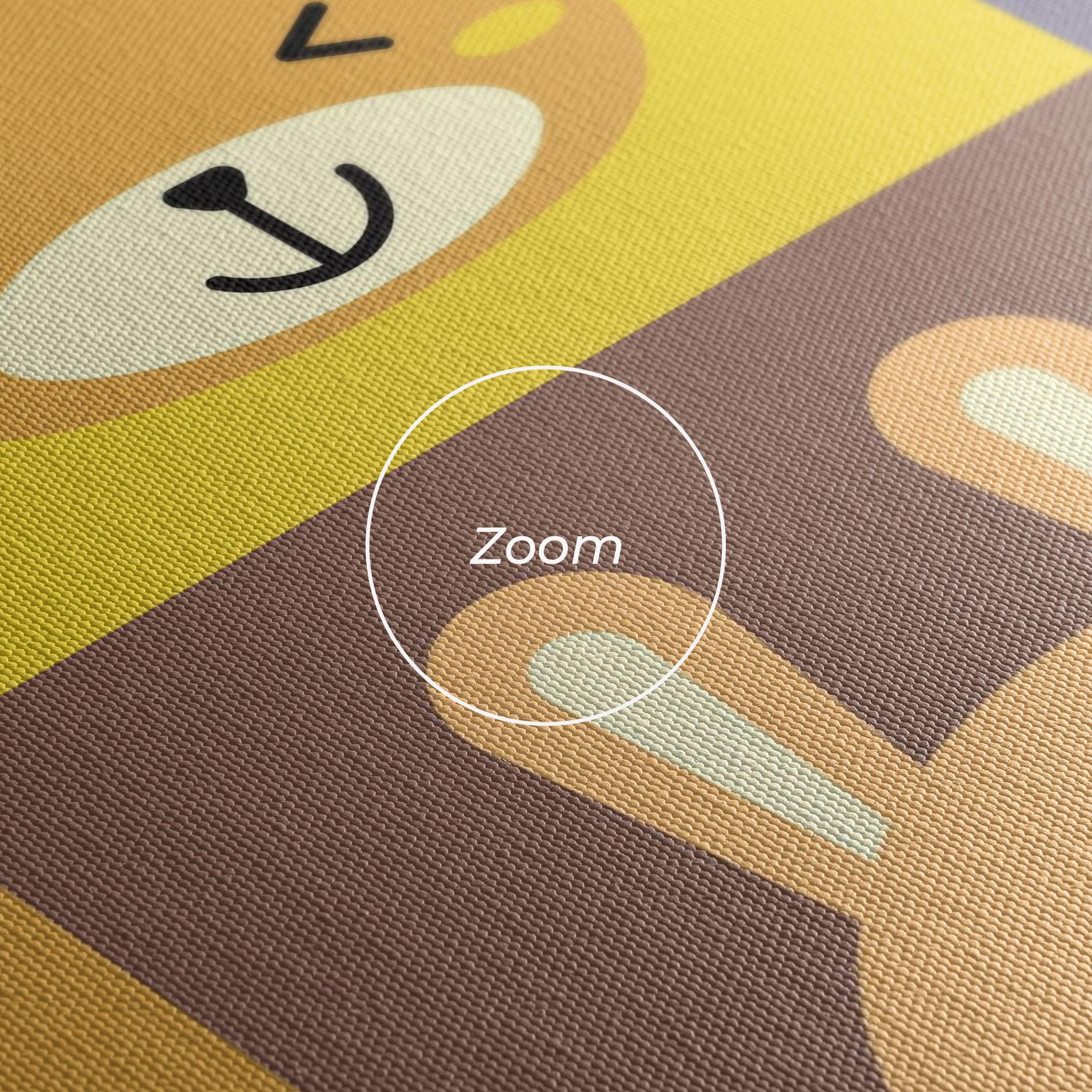 Leinwandbild Bunny Colors mockup 3