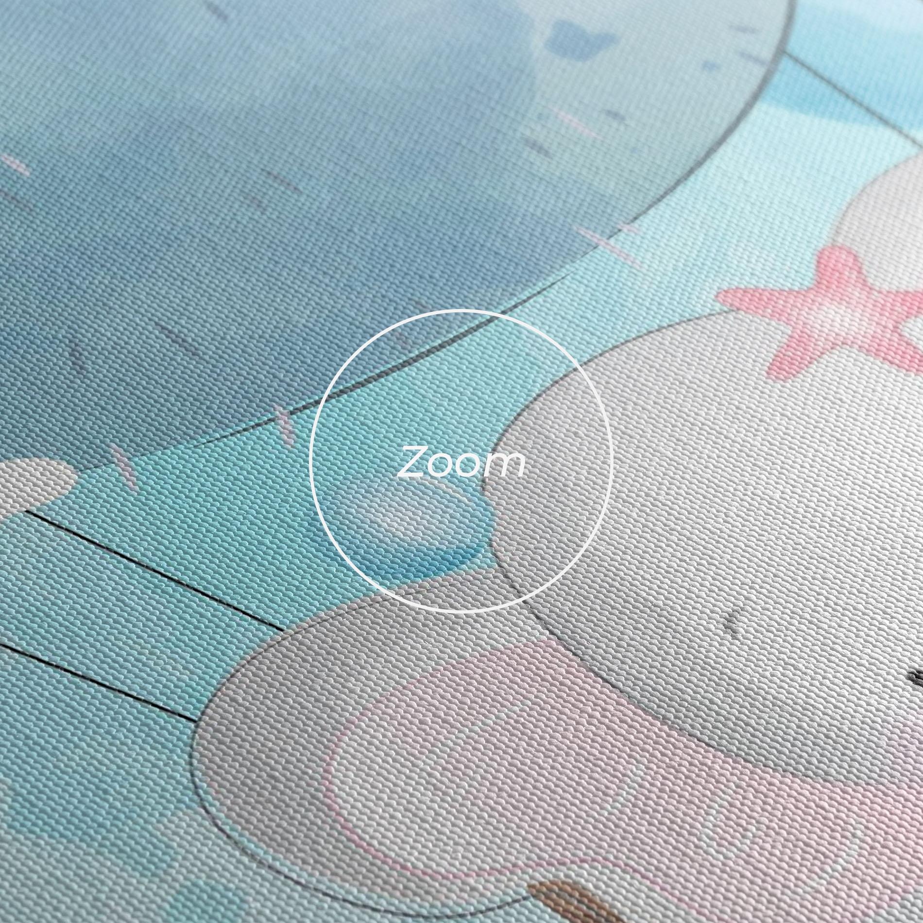 Leinwandbild Swiming Elephant mockup 3