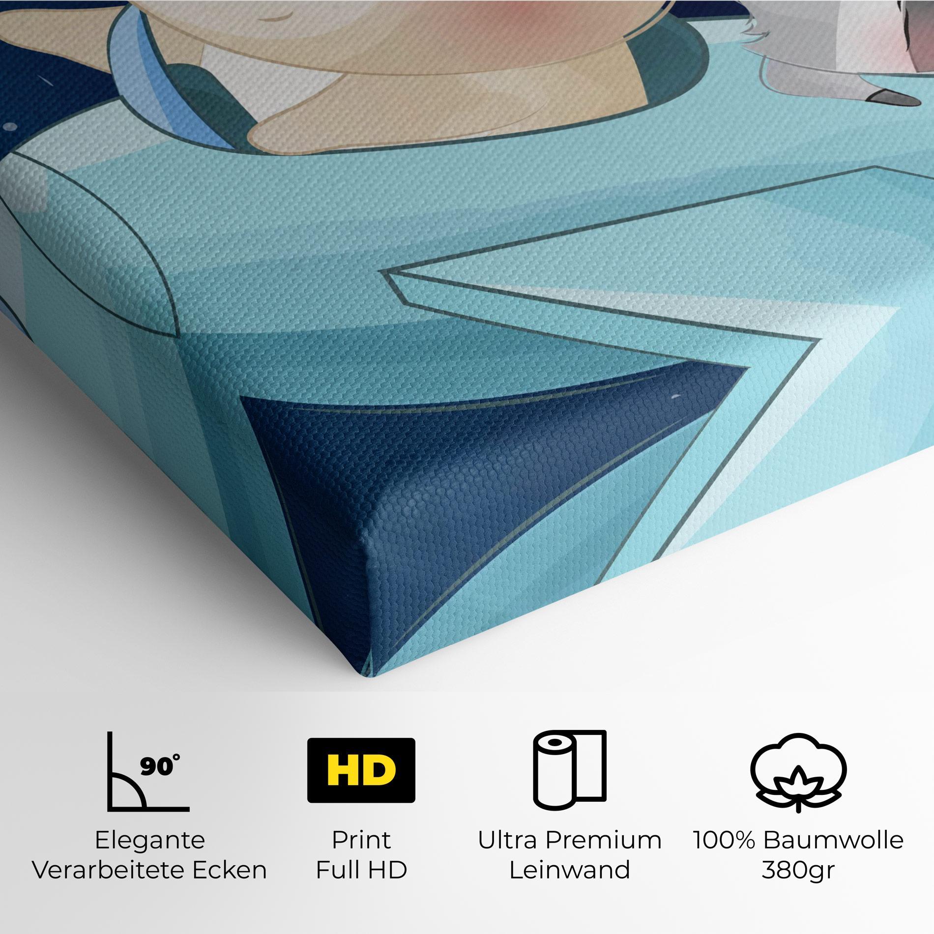 Leinwandbild Bear Flying Star mockup 4