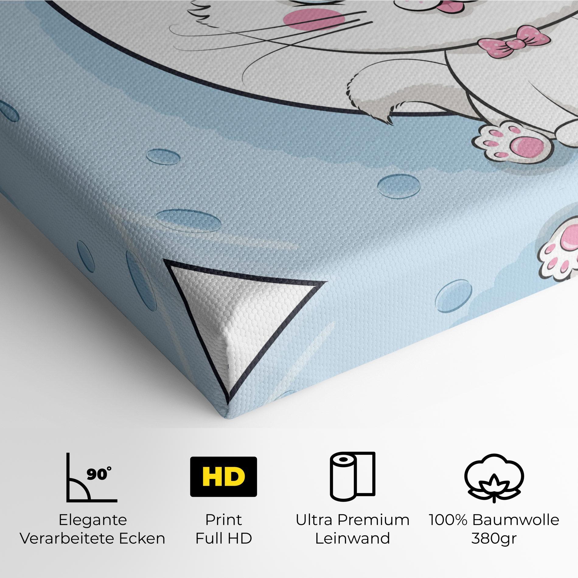 Leinwandbild Blue Moon Cat mockup 4
