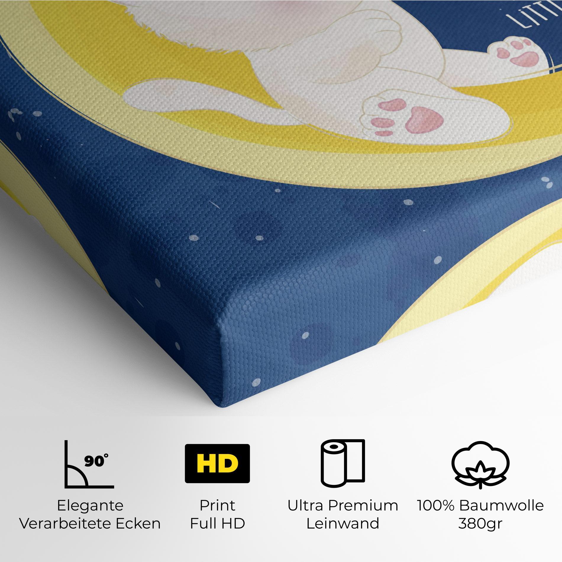 Leinwandbild Cat Moon Star mockup 4
