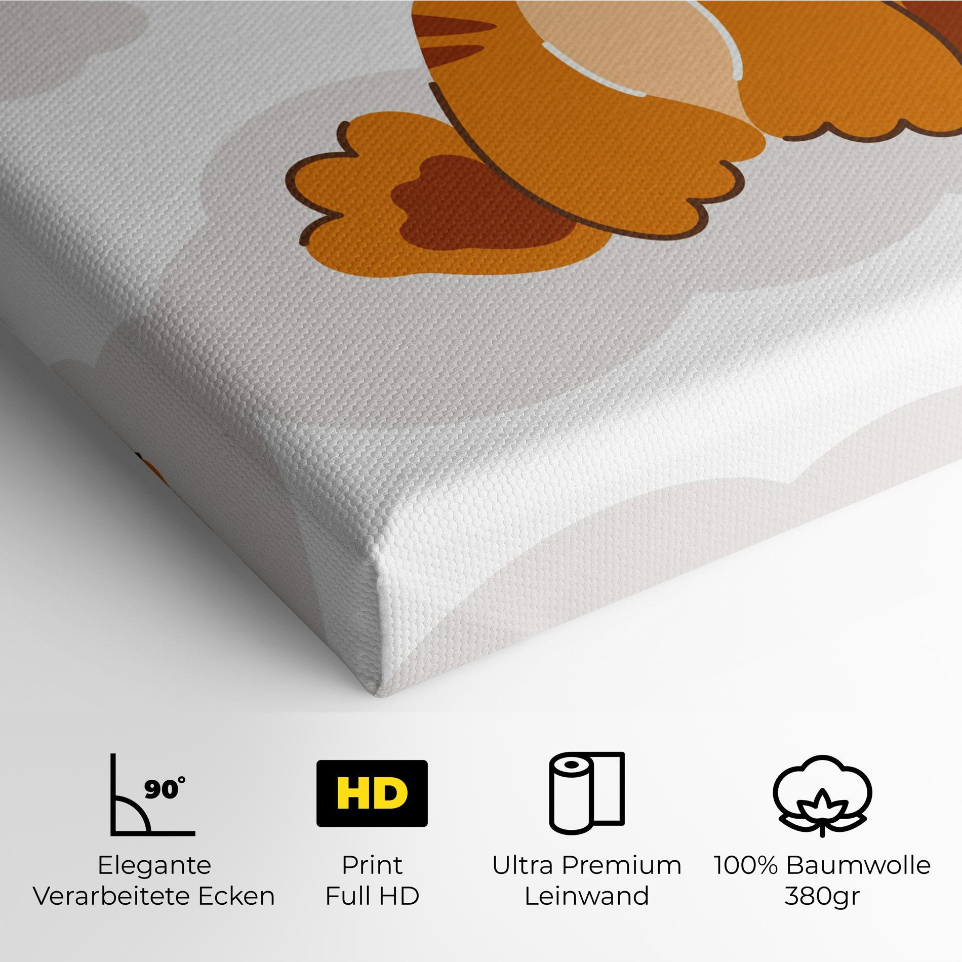Leinwandbild Cute Sleepy Tiger mockup 4