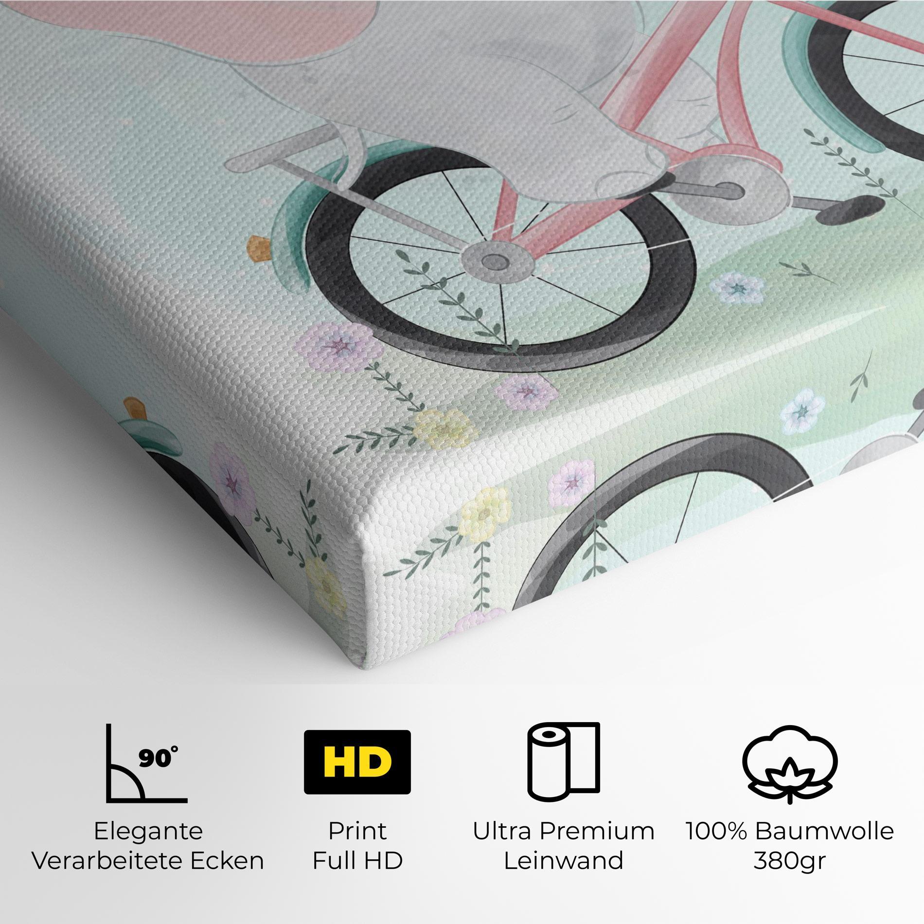 Leinwandbild Elephant Bike mockup 4