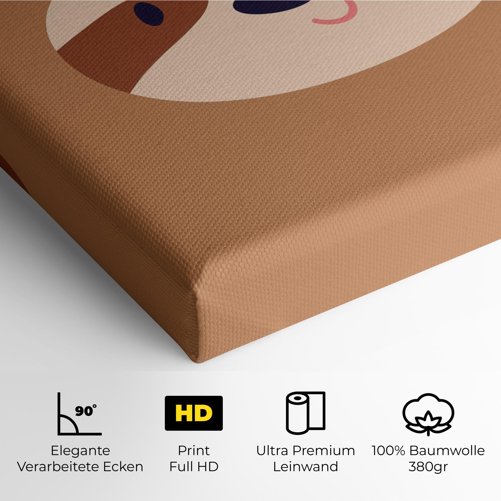 Leinwandbild Sloth Face Portrait mockup 4