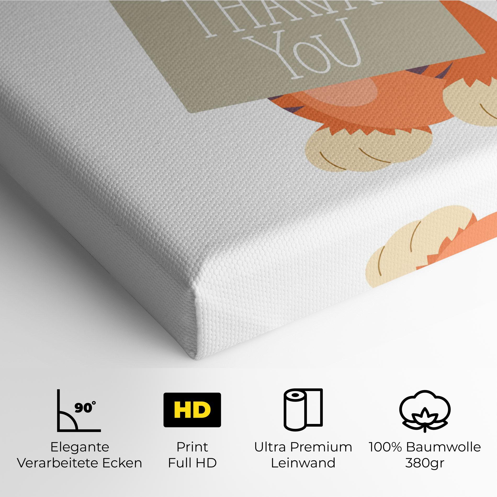 Leinwandbild Tiger Thank U mockup 4