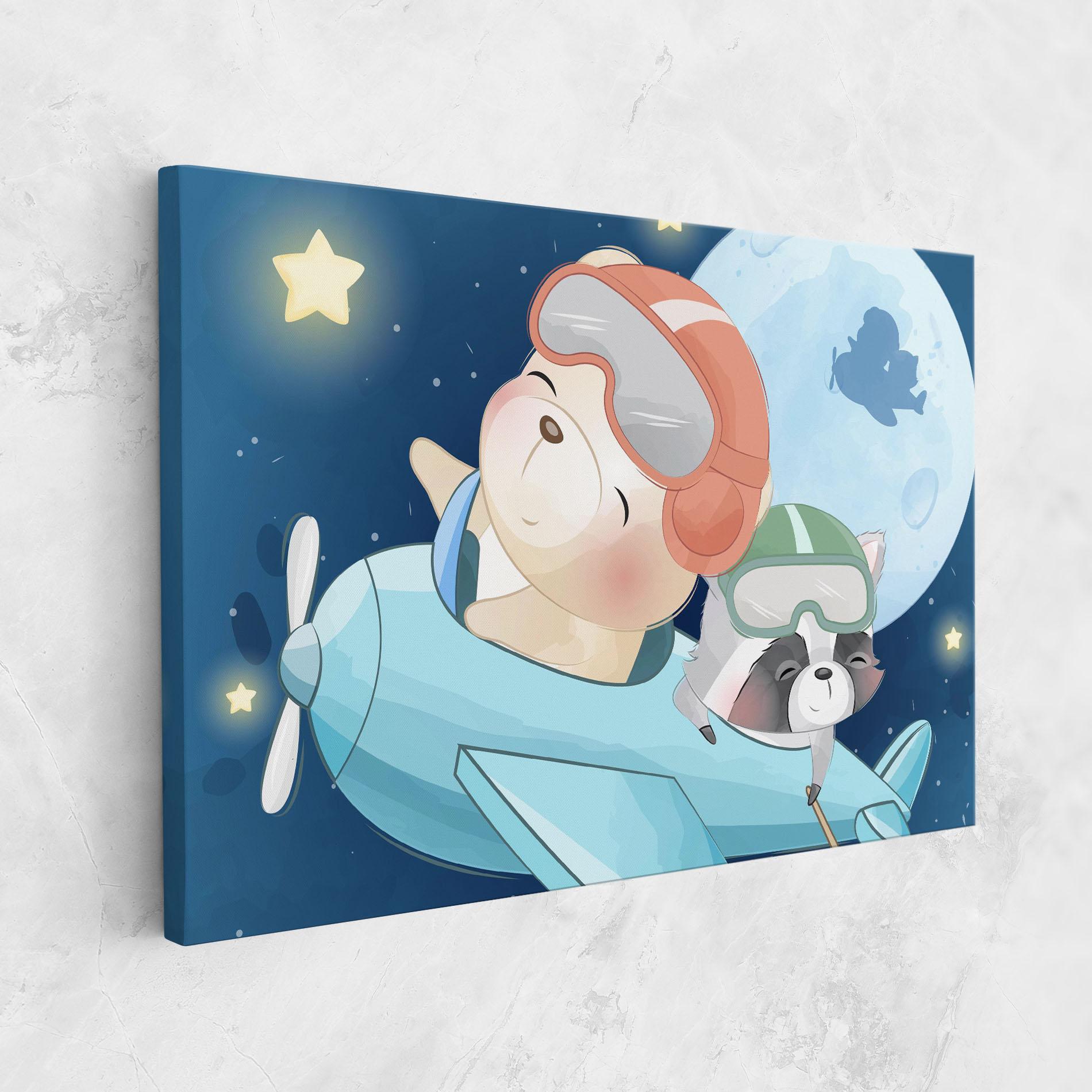 Leinwandbild Bear Flying Star mockup 1
